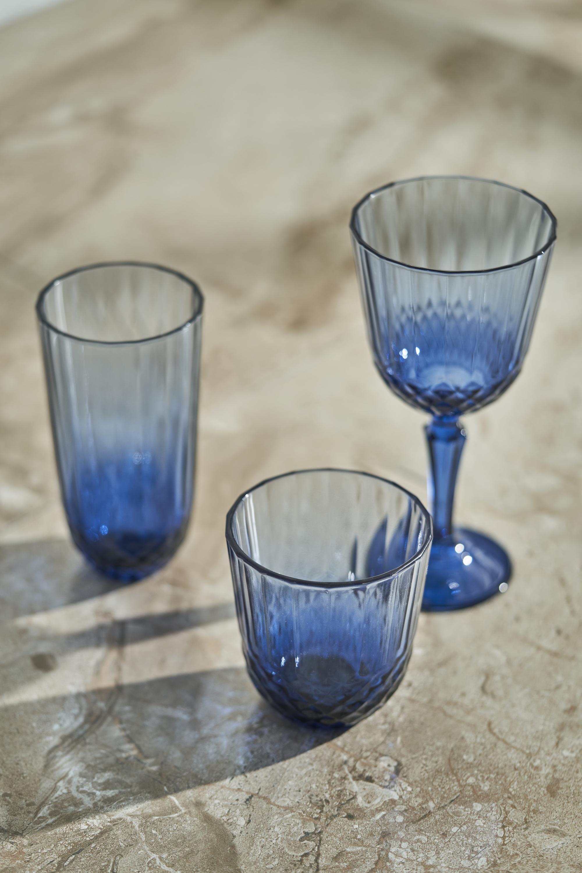 Colore Crystal Cut Wine Glass