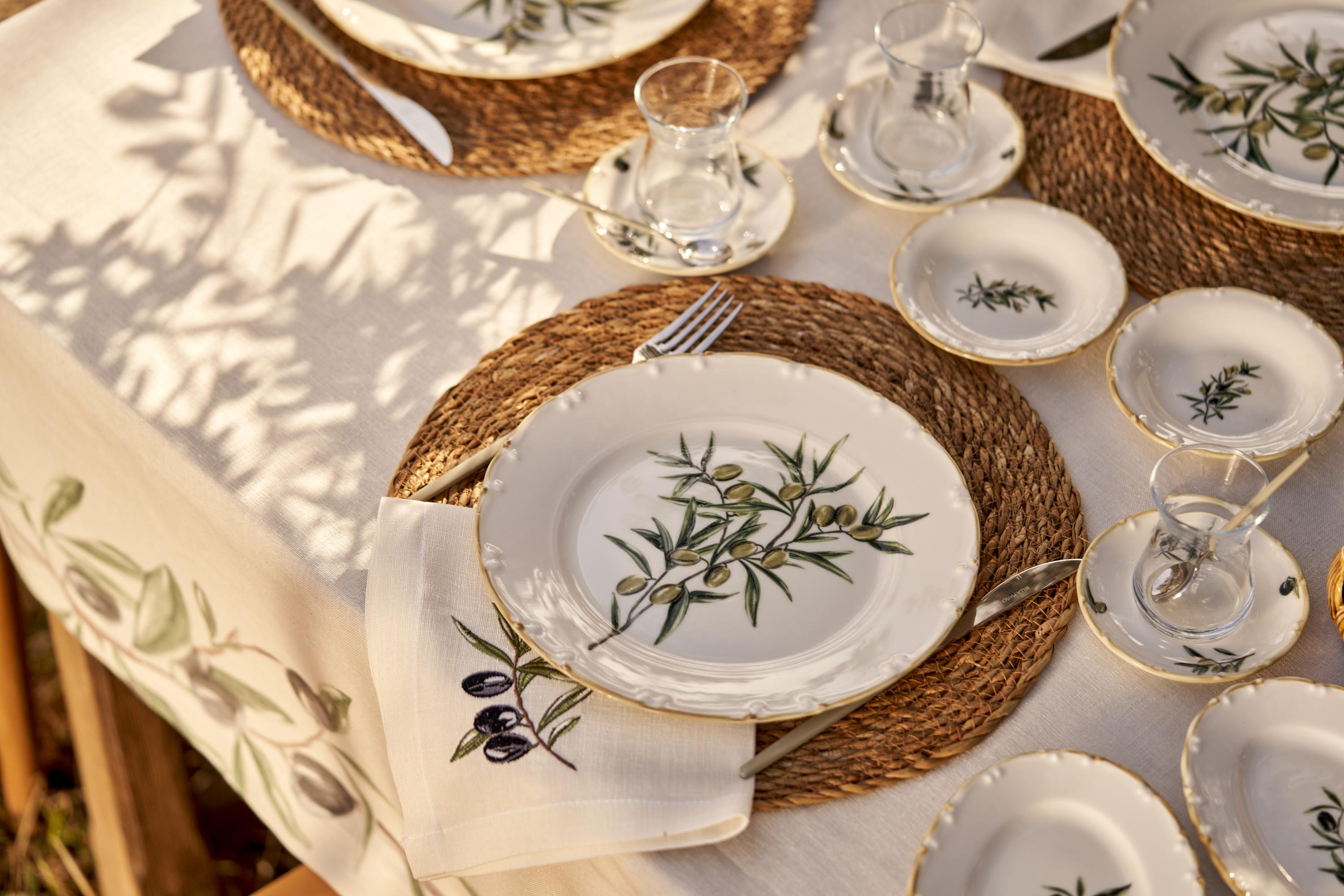Olive Porcelain Oval Serving Platter