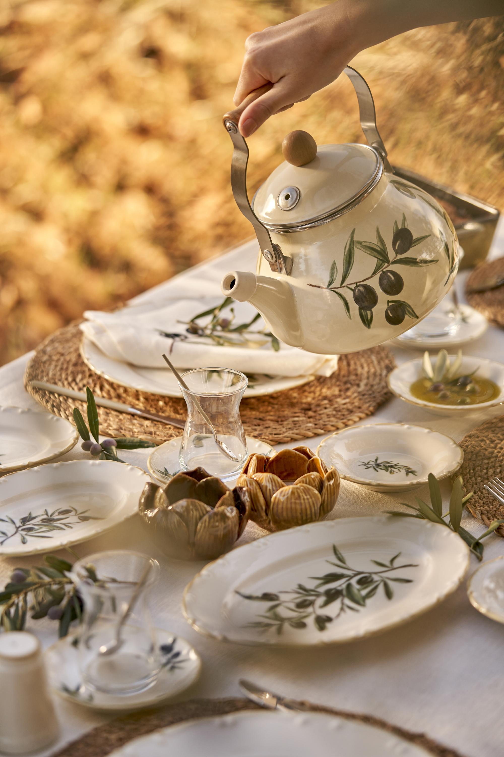 Olive Porcelain Oval Serving Platter
