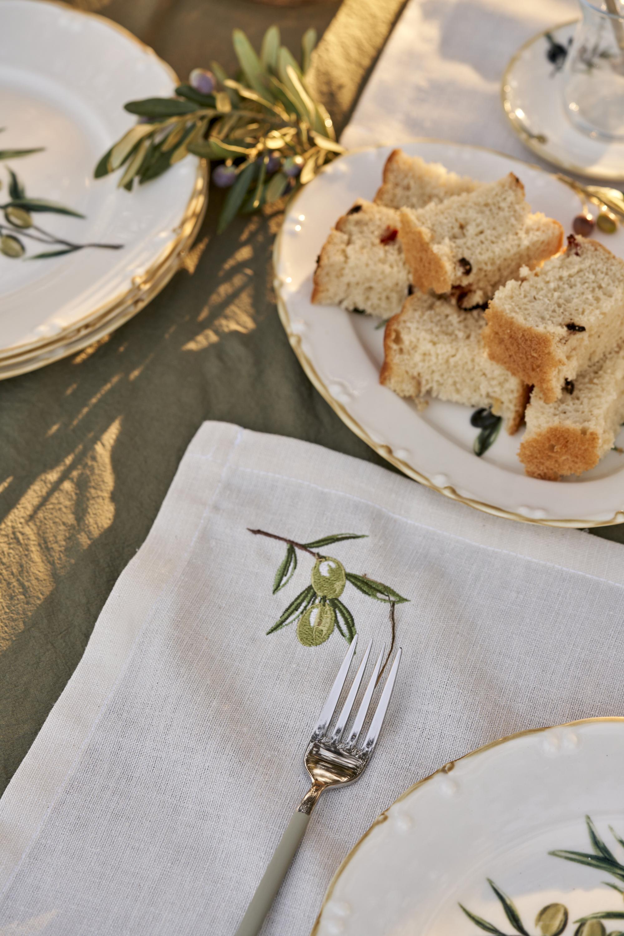 Olive Embroidered Placemat