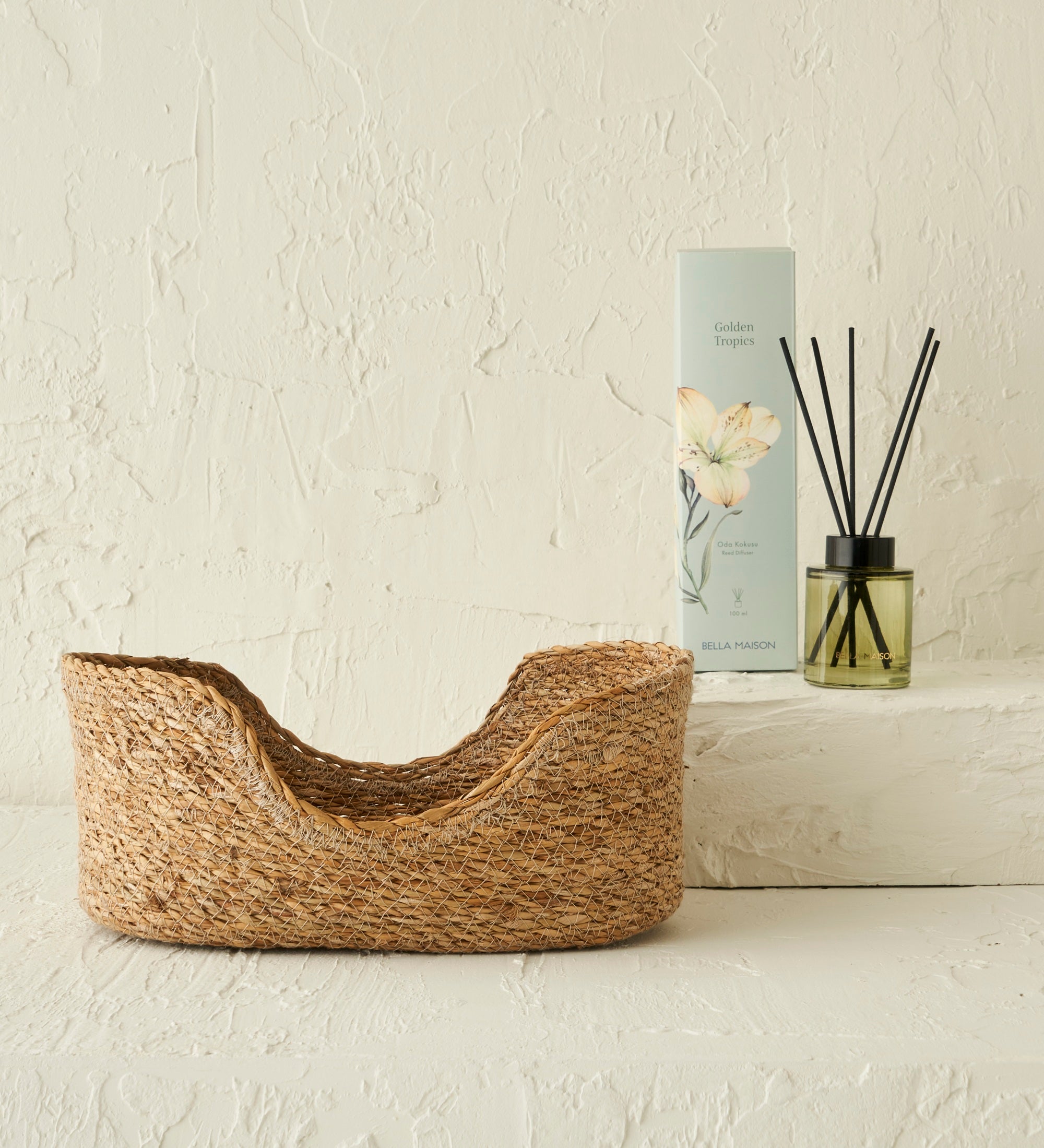 Berry Woven Natural Fiber Decorative Basket