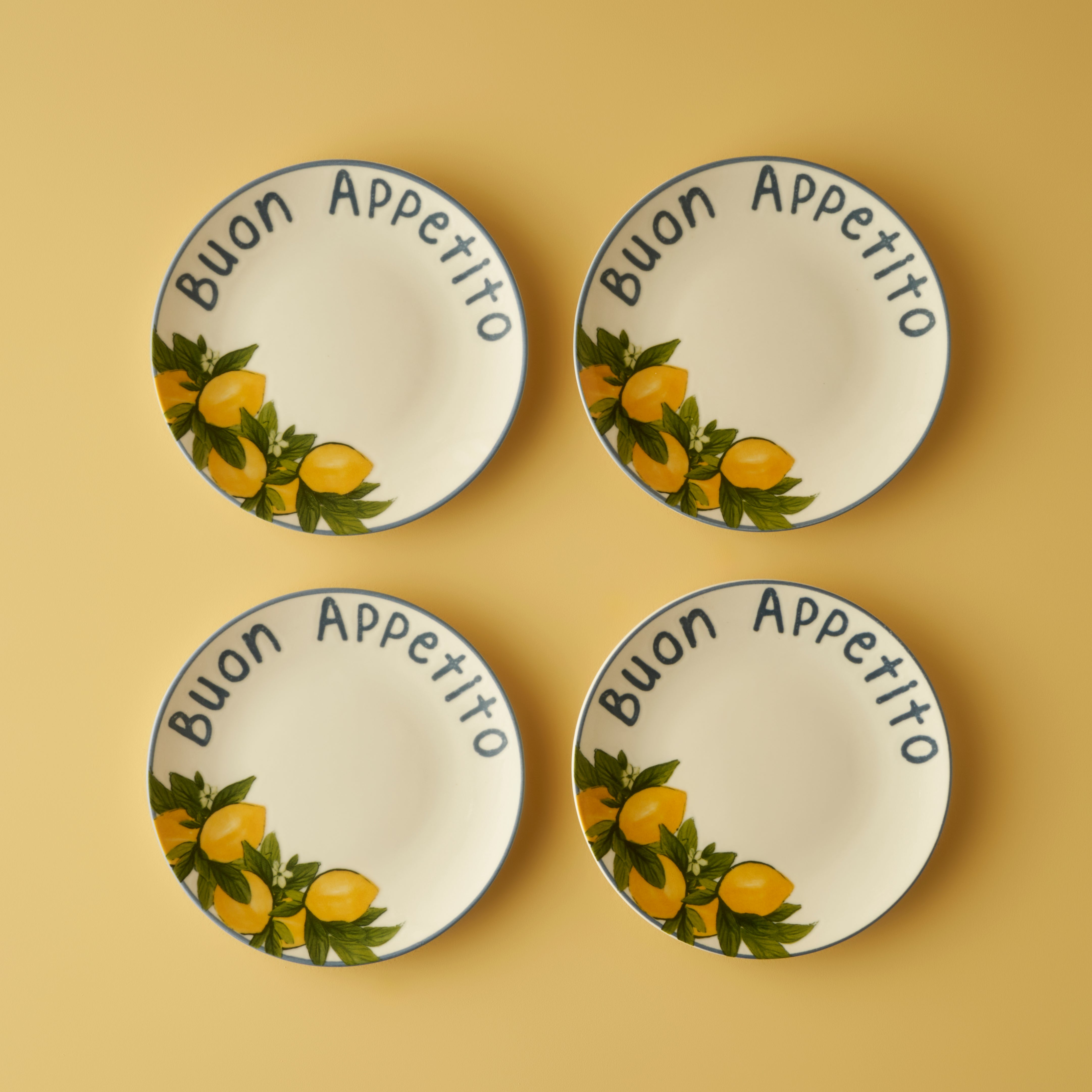 Lemoncello Porcelain Dessert Plate