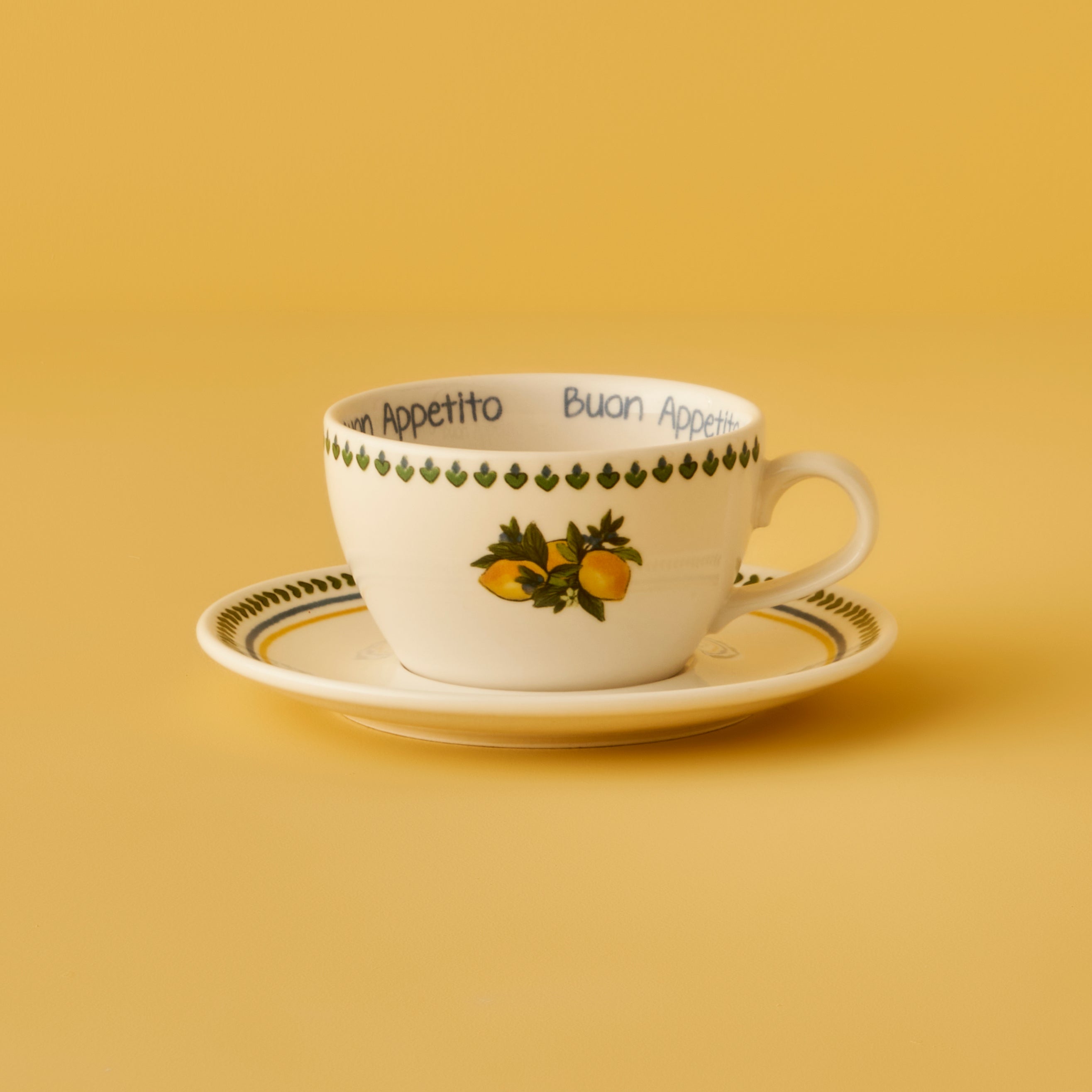 Lemoncello Porcelain Tea Cup (Set of 2)