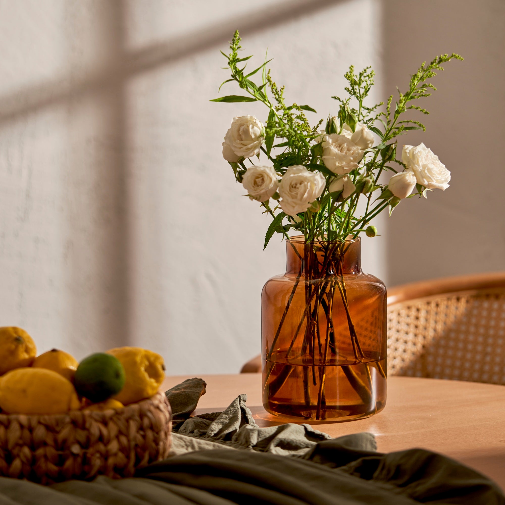 Lore Amber Glass Vase