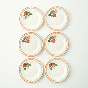 Rose Porcelain Dessert Plate (Set of 6)