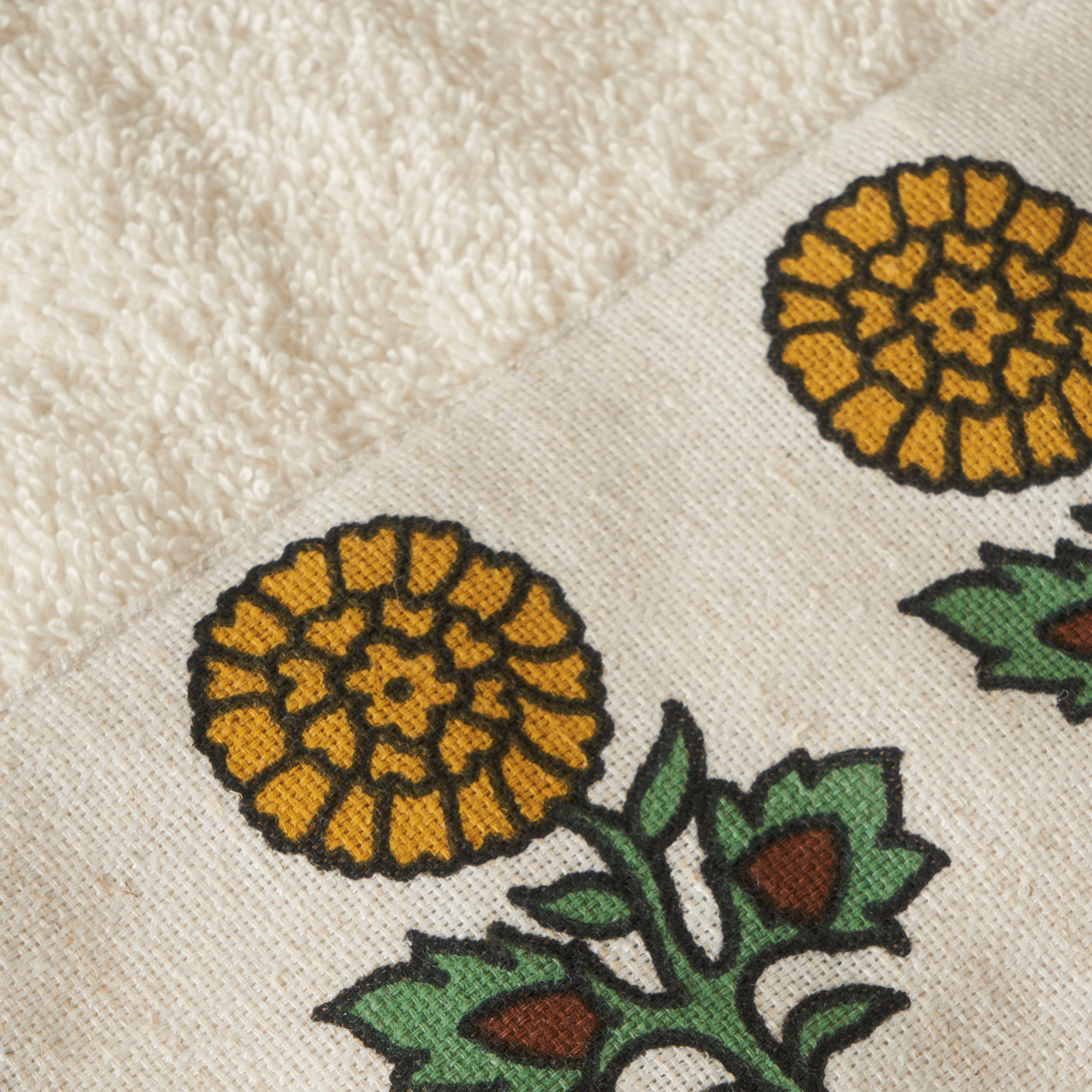 Indian Patterned Cotton Washcloth (Set of 2)