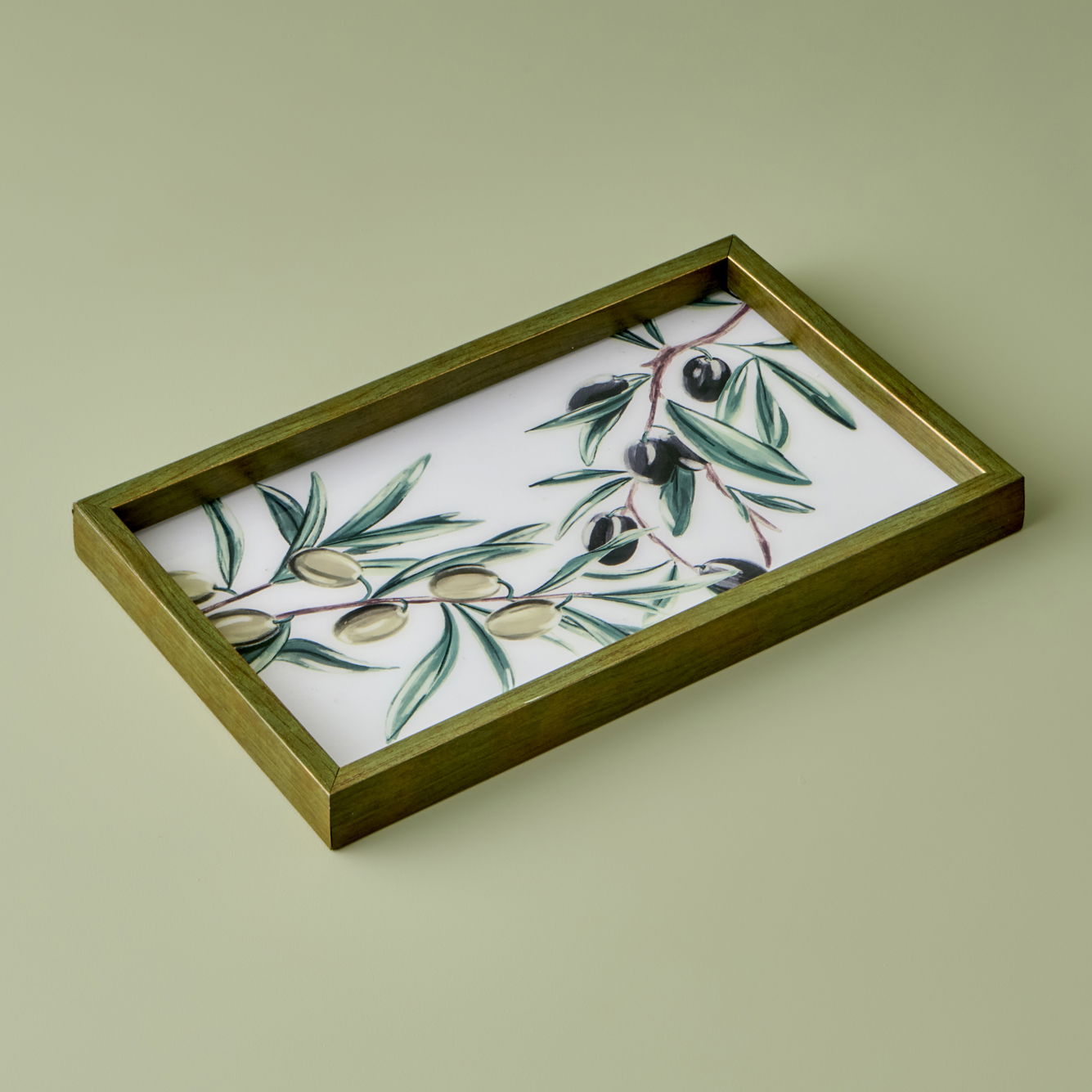 Olive Wooden Decorative Tray