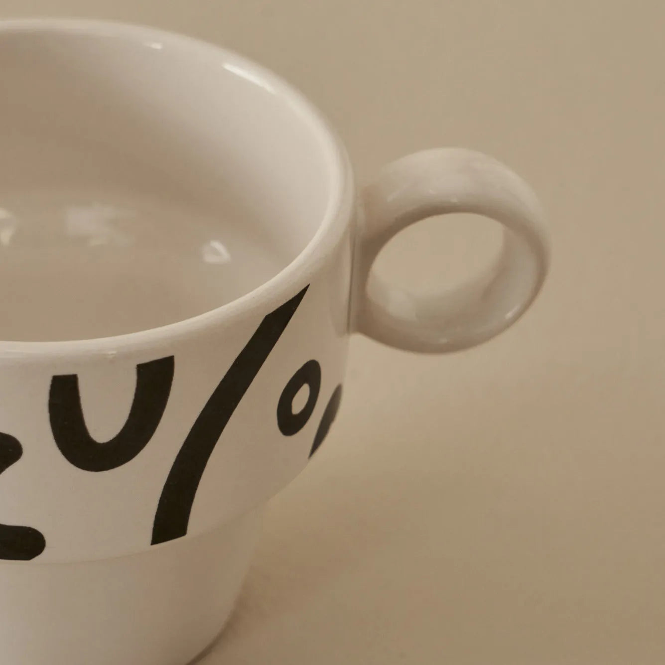 Abstract Ceramic Espresso Cup (Set of 2) detail view