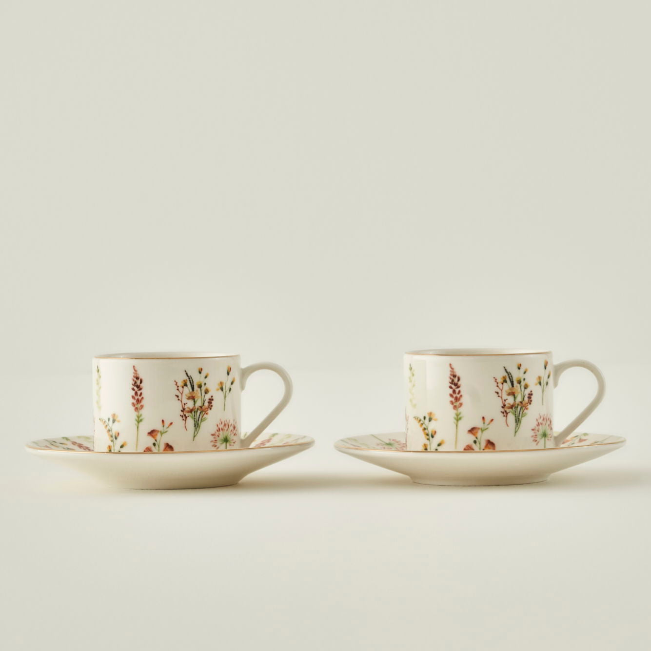 Flores Porcelain Tea Cup (Set of 2)