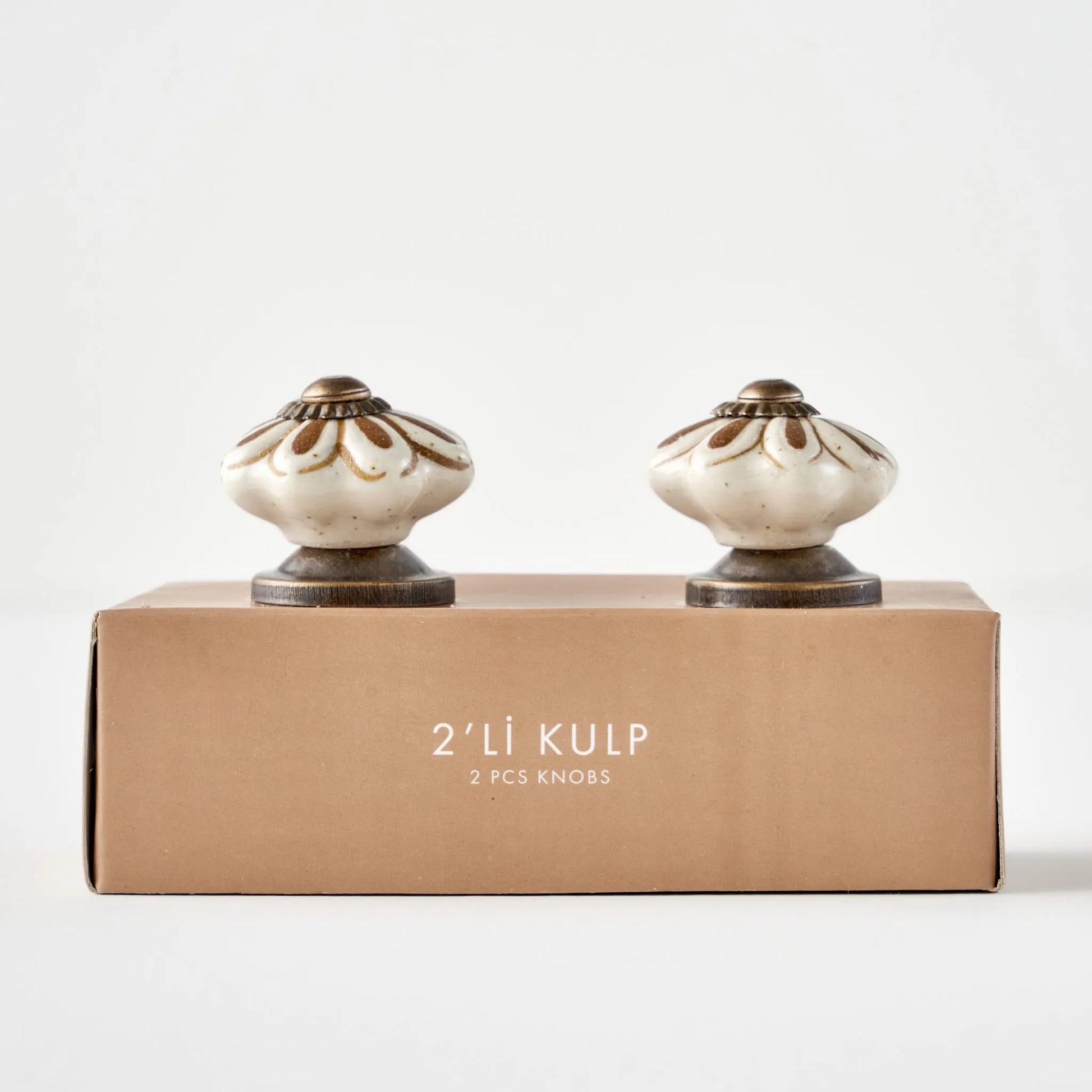 Aeris Ceramic Cabinet Knob (Set of 2) side view