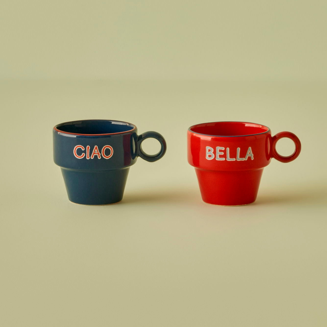 Line Ceramic Espresso Cup (Set of 2)