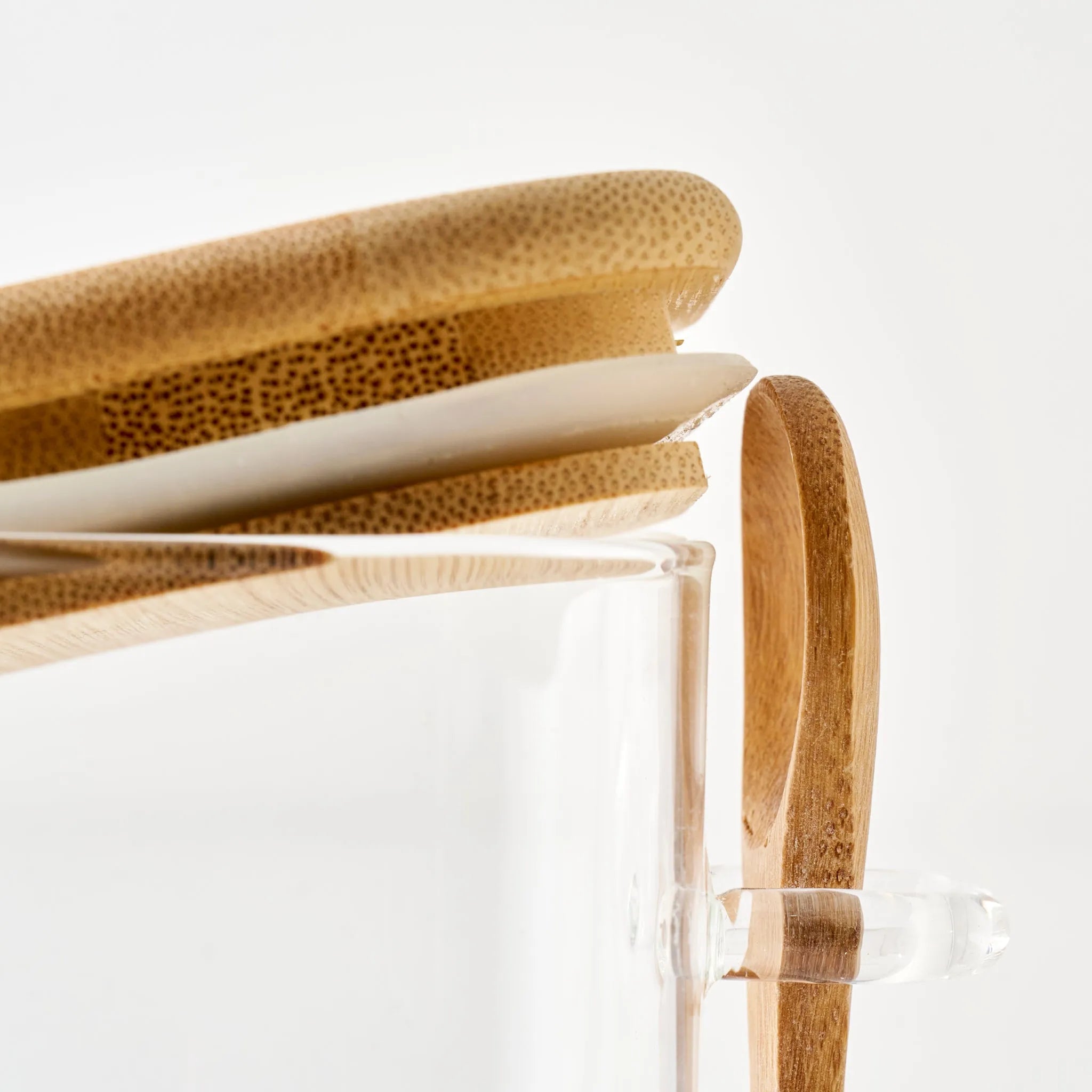 Alice Jar with Bamboo Lid & Spoon detail view