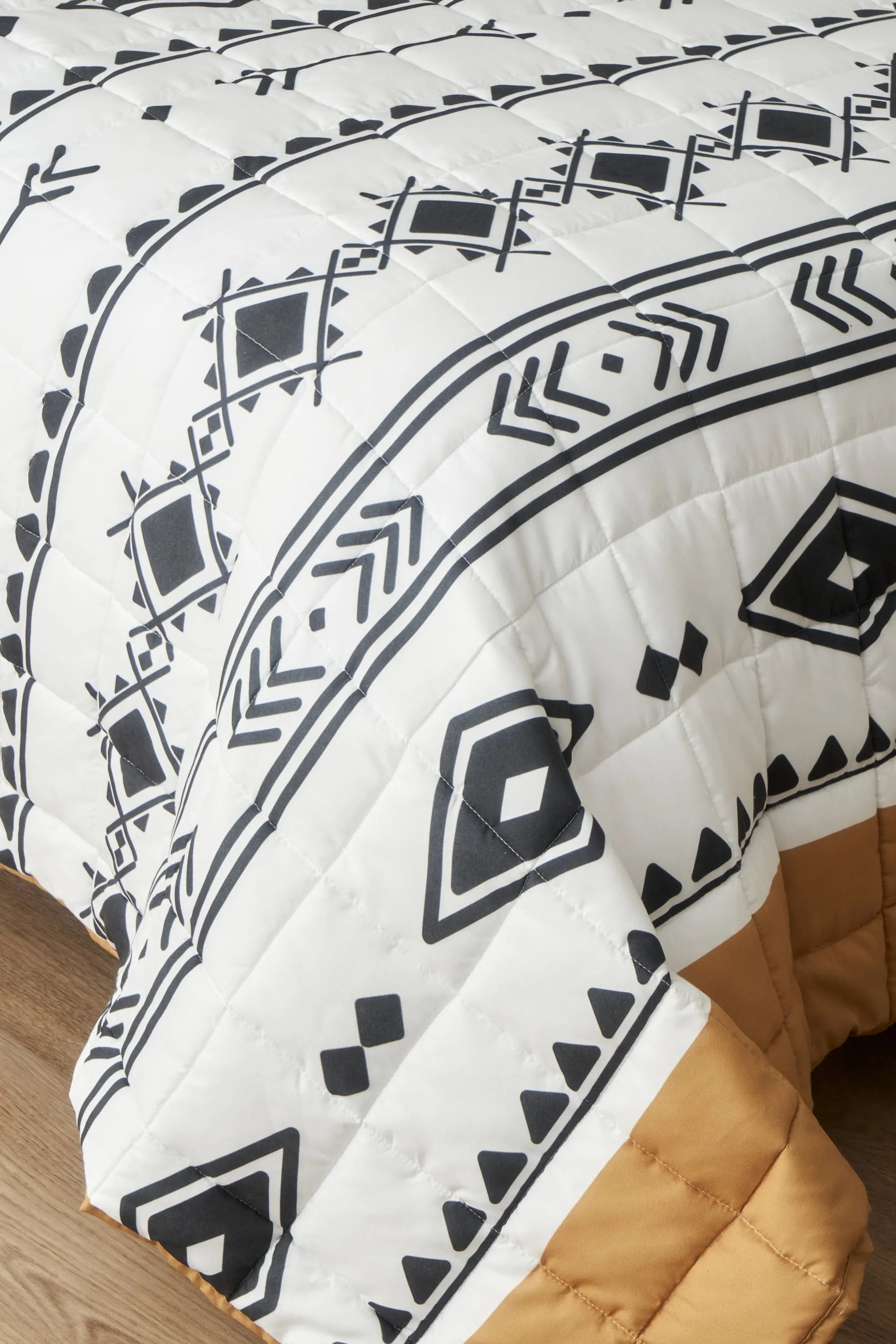 Anchal Quilted Coverlet with Shams texture detail