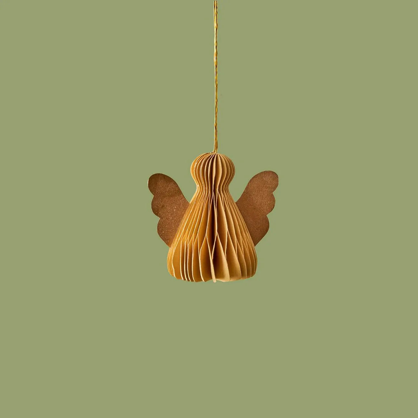 Angela Honeycomb Paper Ornament side view