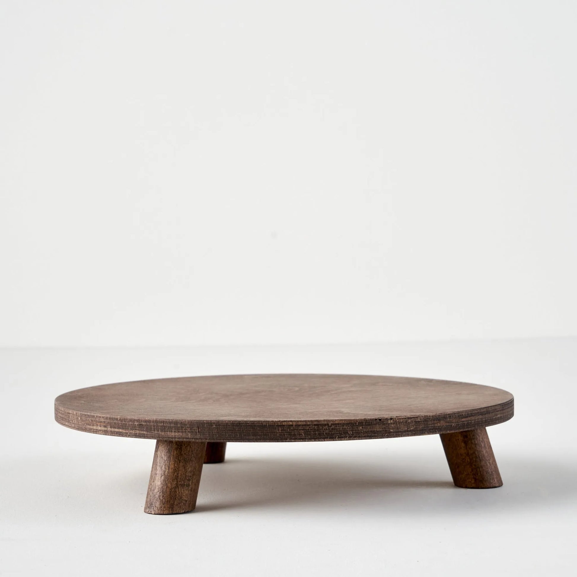 Aris Round Wooden Cake Stand