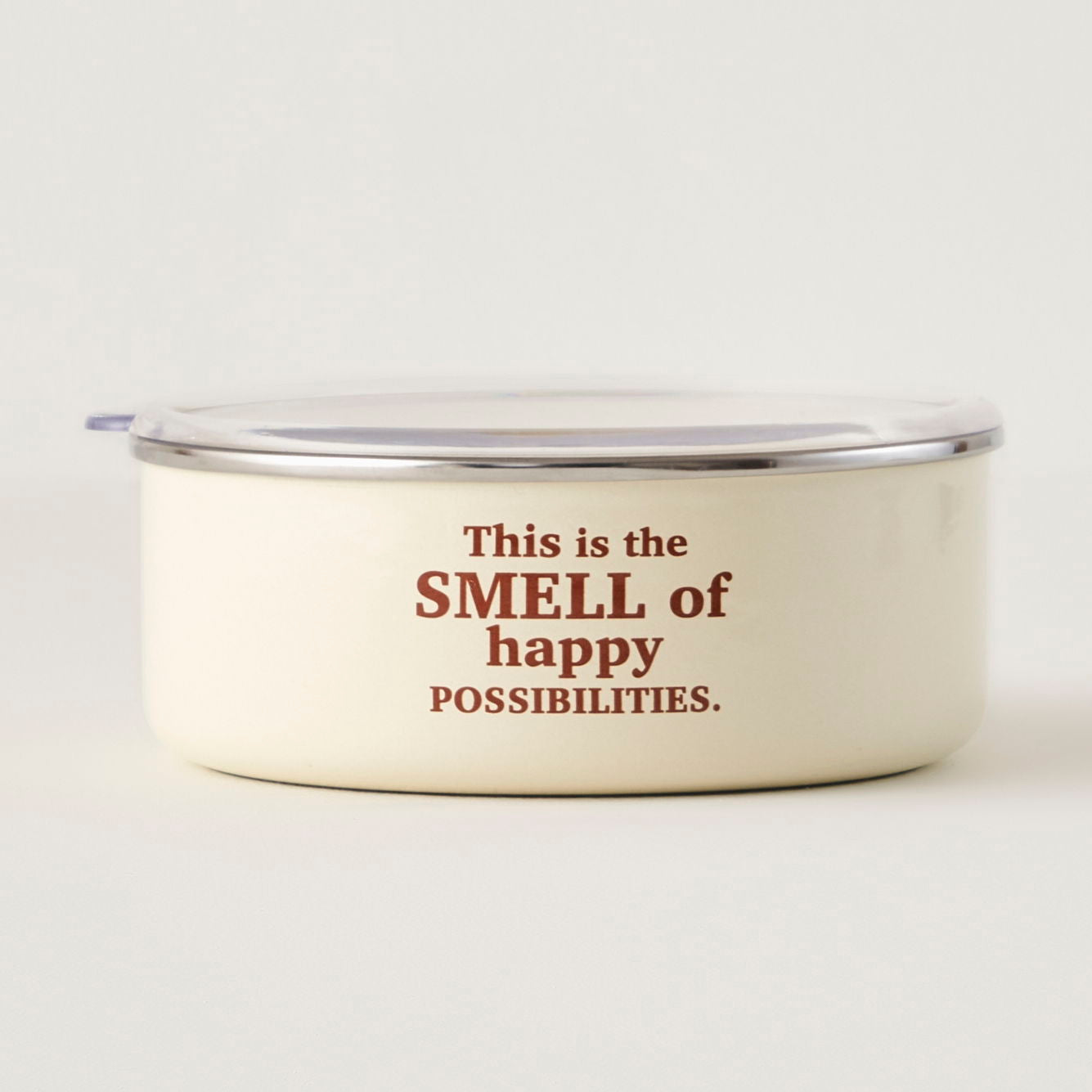 Cozy Enamel Storage Bowls with Clear Lids