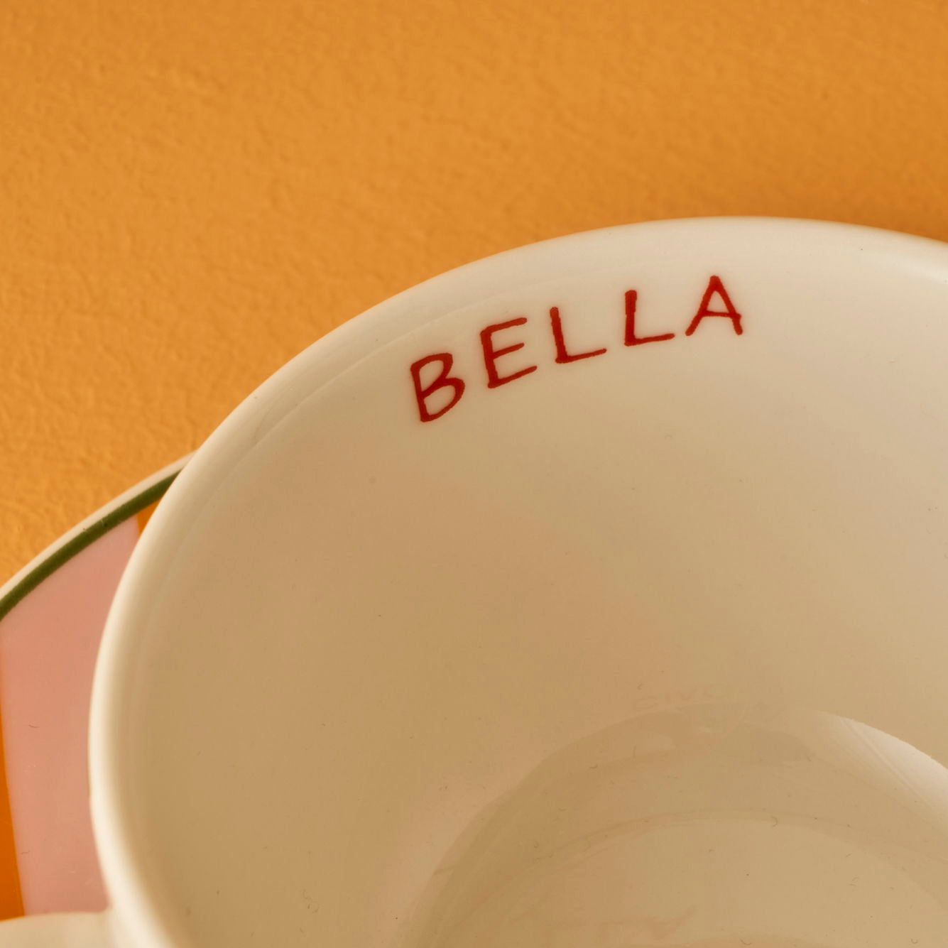 Line Porcelain Tea Cup Set (2 Pieces)