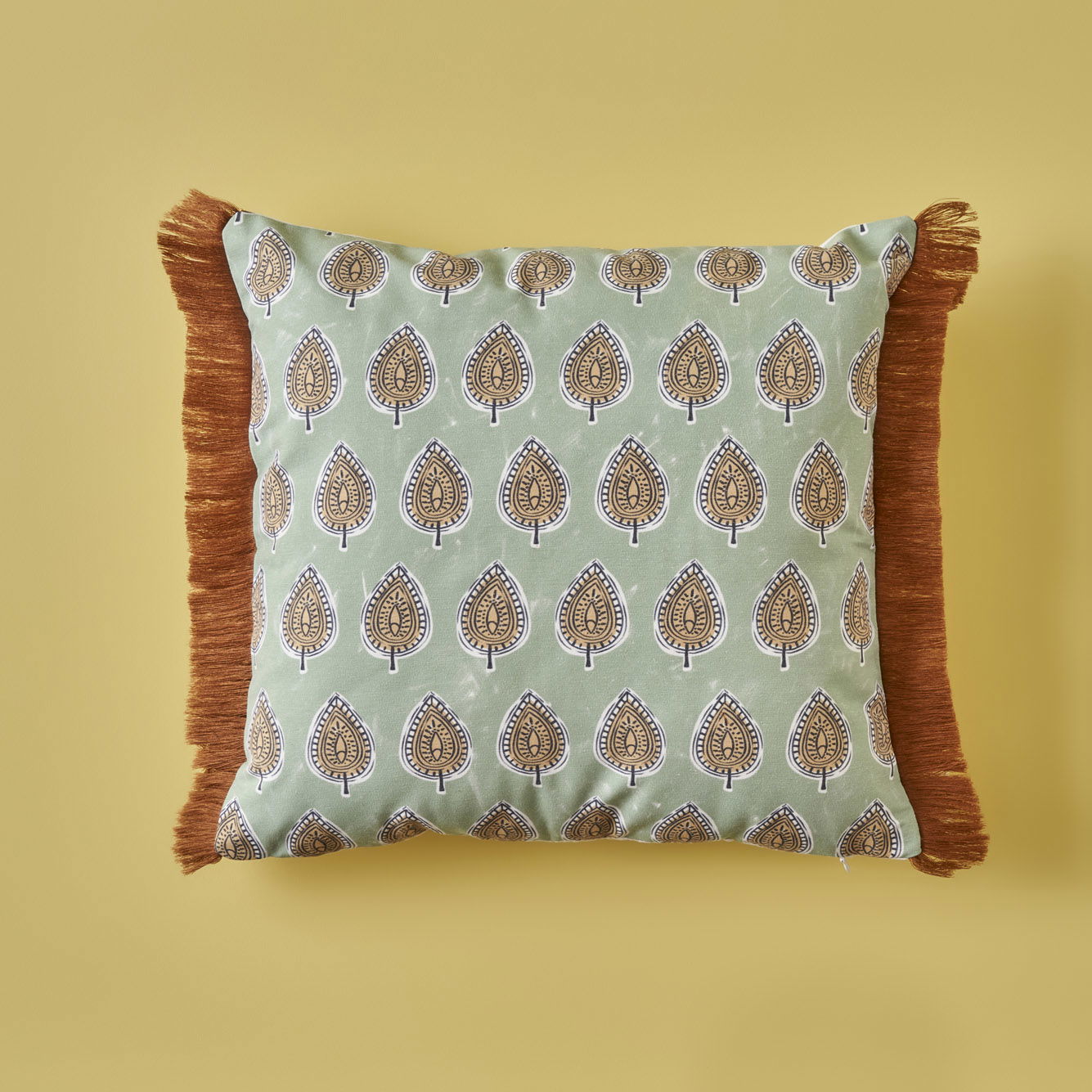 Indian Elegance Cushion Cover with Tassels