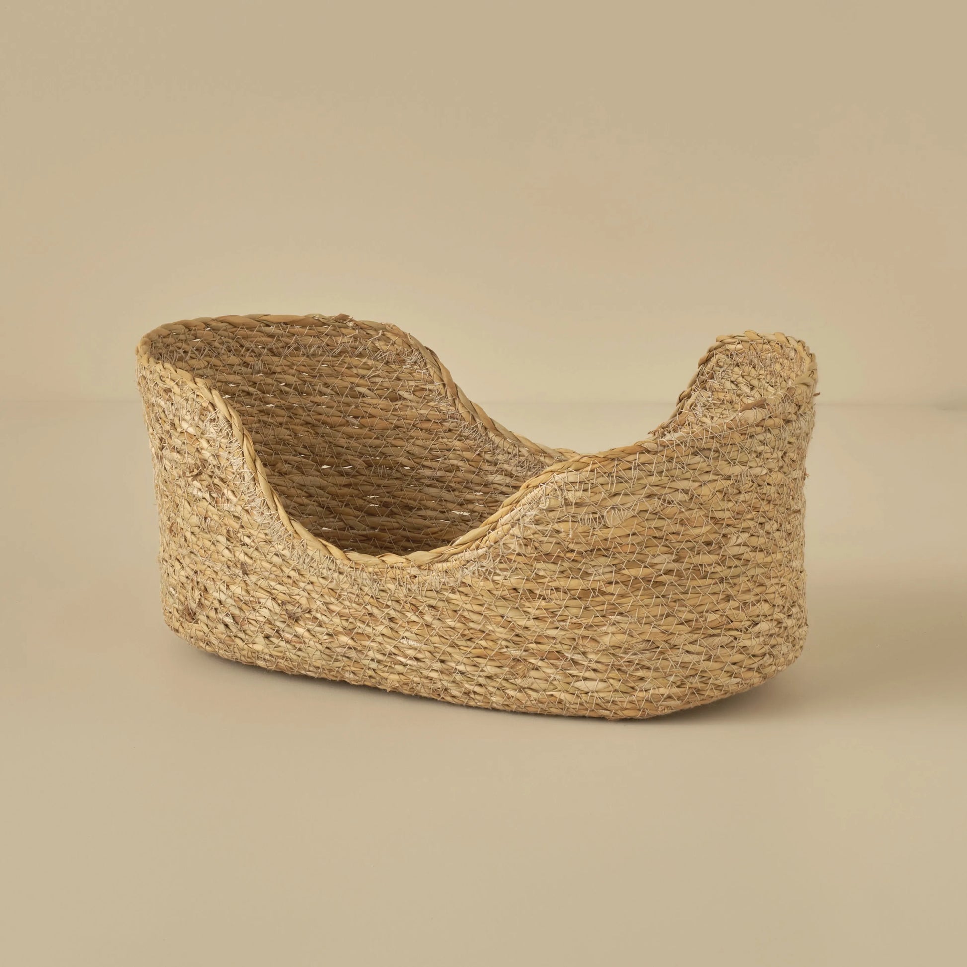 Berry Woven Natural Fiber Decorative Basket detail view
