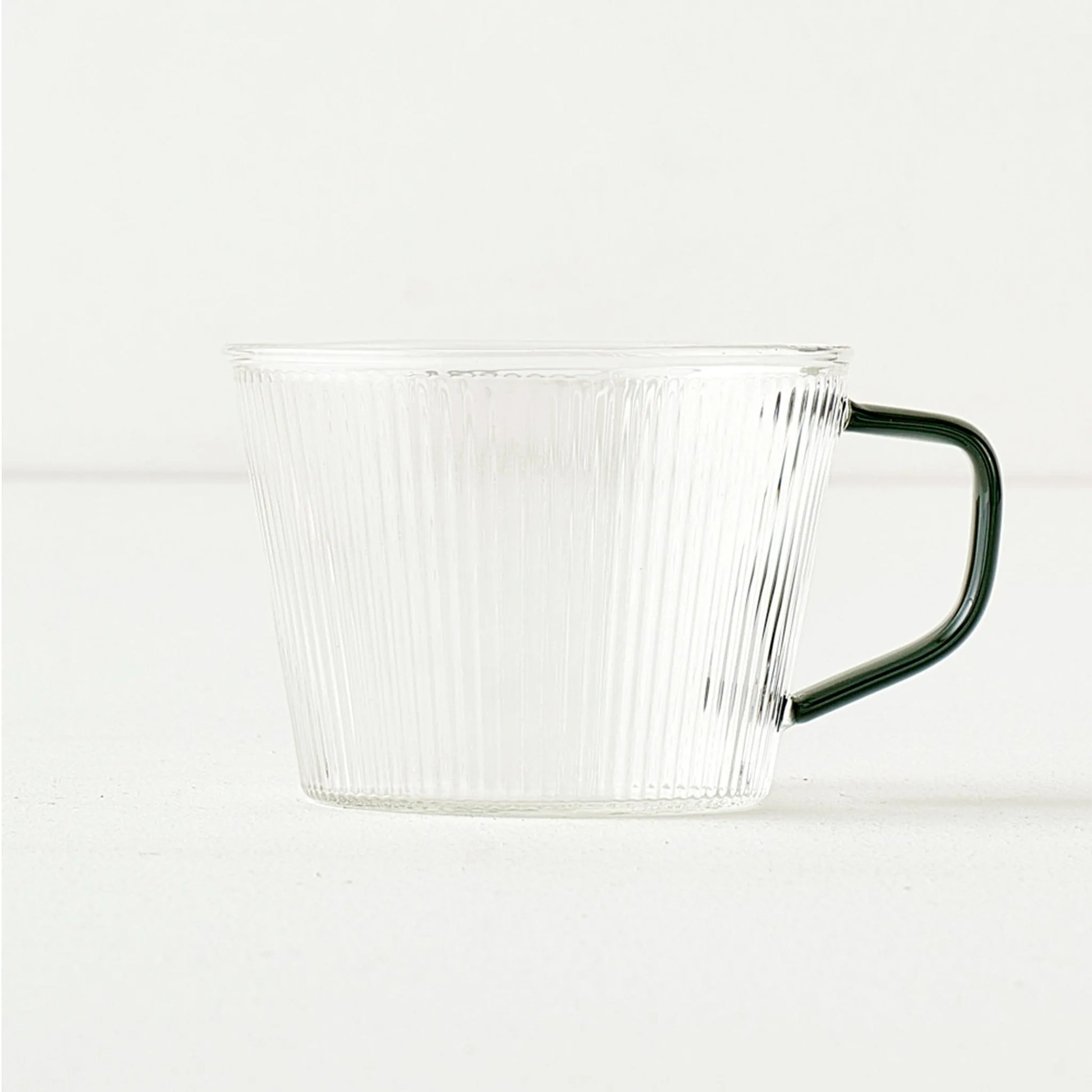 Blaze Glass Mug with Black Handle