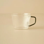 Blaze Glass Mug with Black Handle design detail