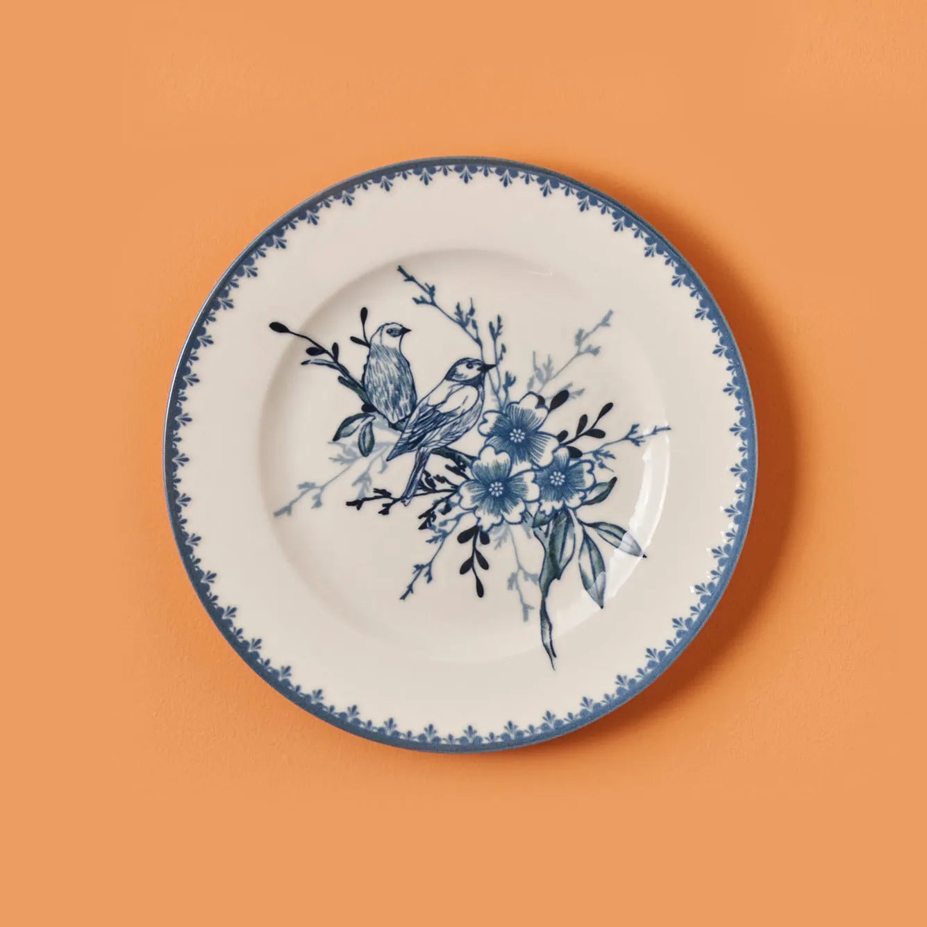 Bleu Blanc Dessert Plate