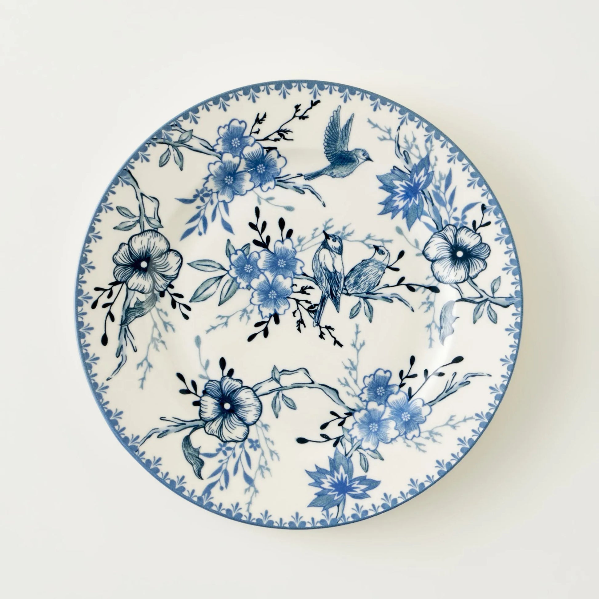 Bleu Blanc Porcelain Dinner Plate - 10.5"