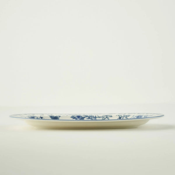 Bleu Blanc Porcelain Serving Platter - 12"