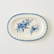 Bleu Blanc Porcelain Serving Platter - 9.5"