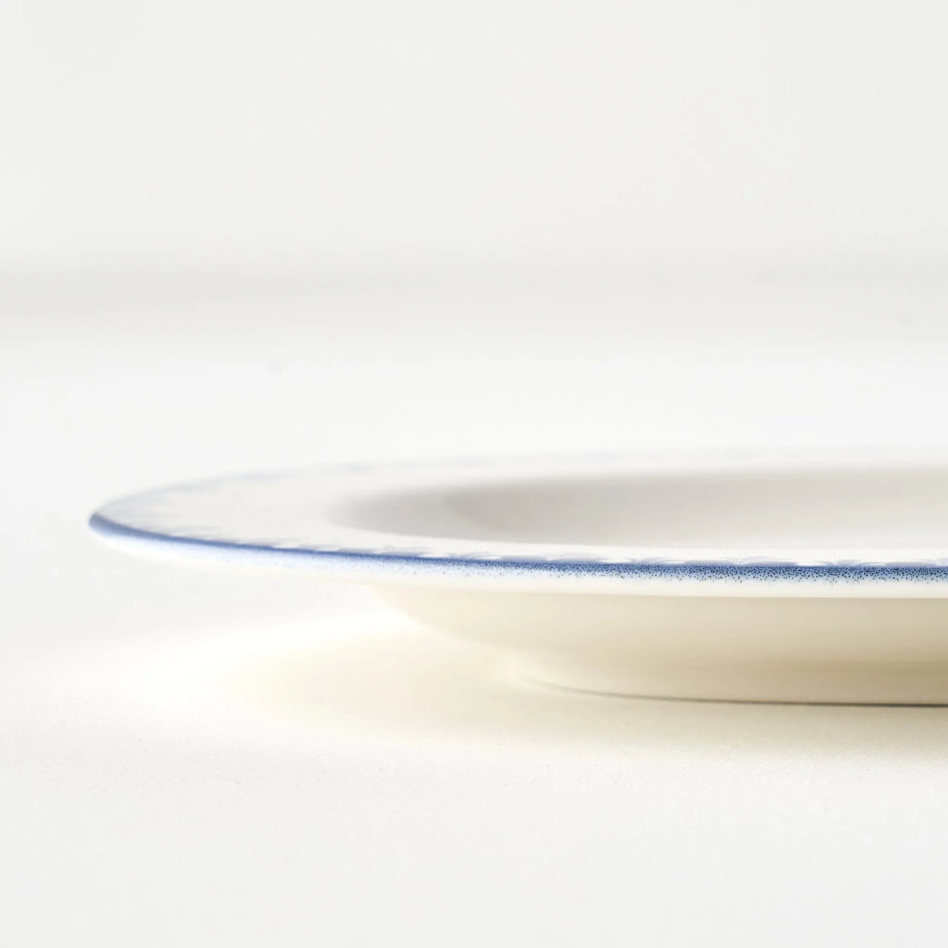 Bleu Blanc Porcelain Serving Platter - 9.5" texture detail