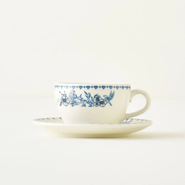 Bleu Blanc Porcelain Tea Cup (Set of 2)