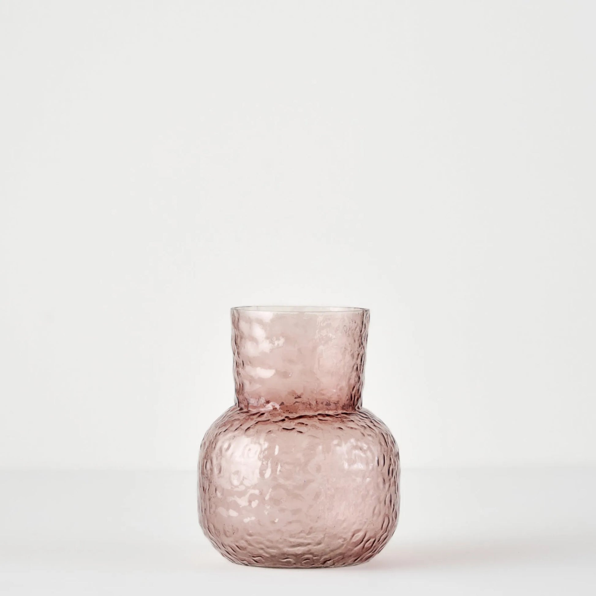 Bliss Amber Glass Vase detail view