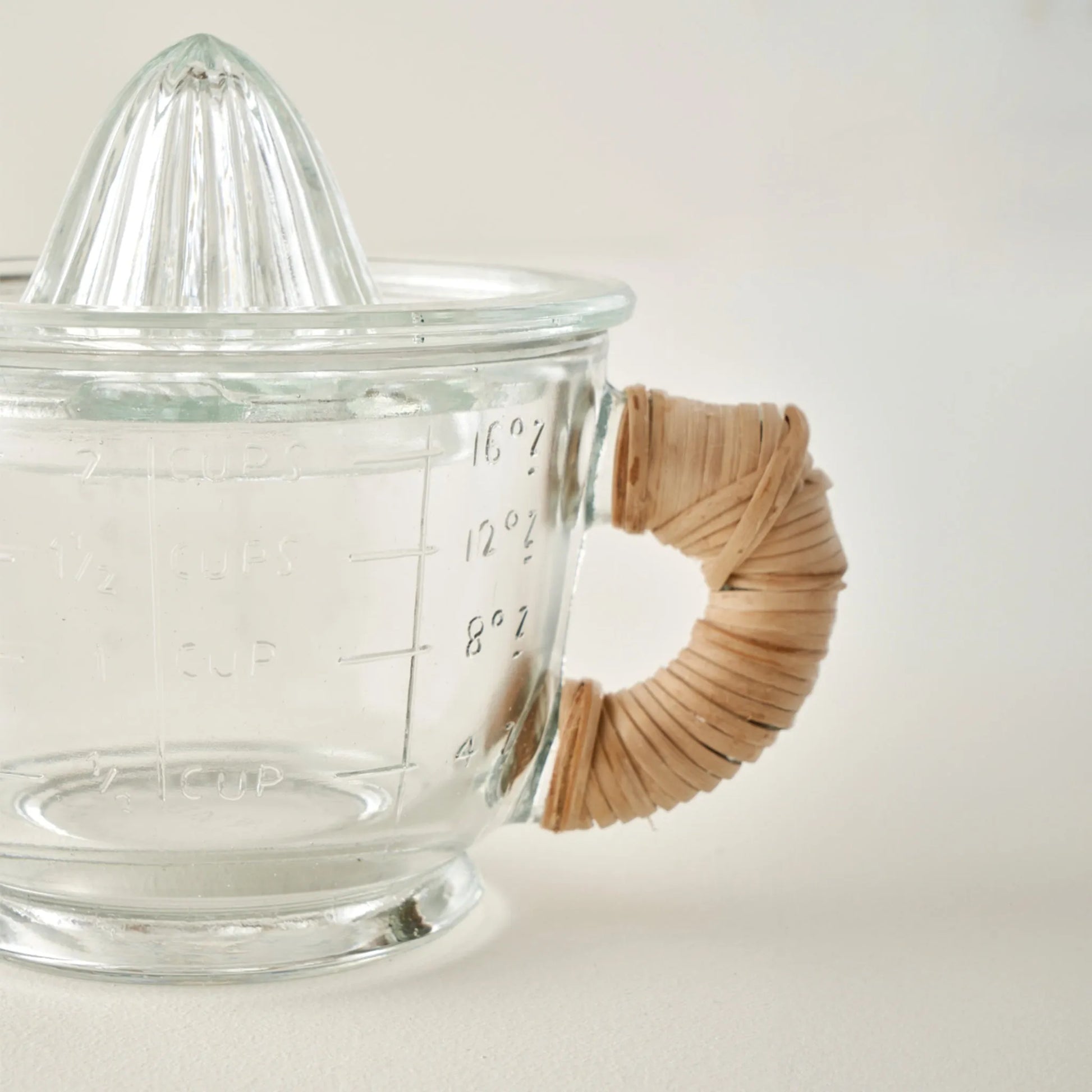 Bloom Glass Citrus Juicer design detail
