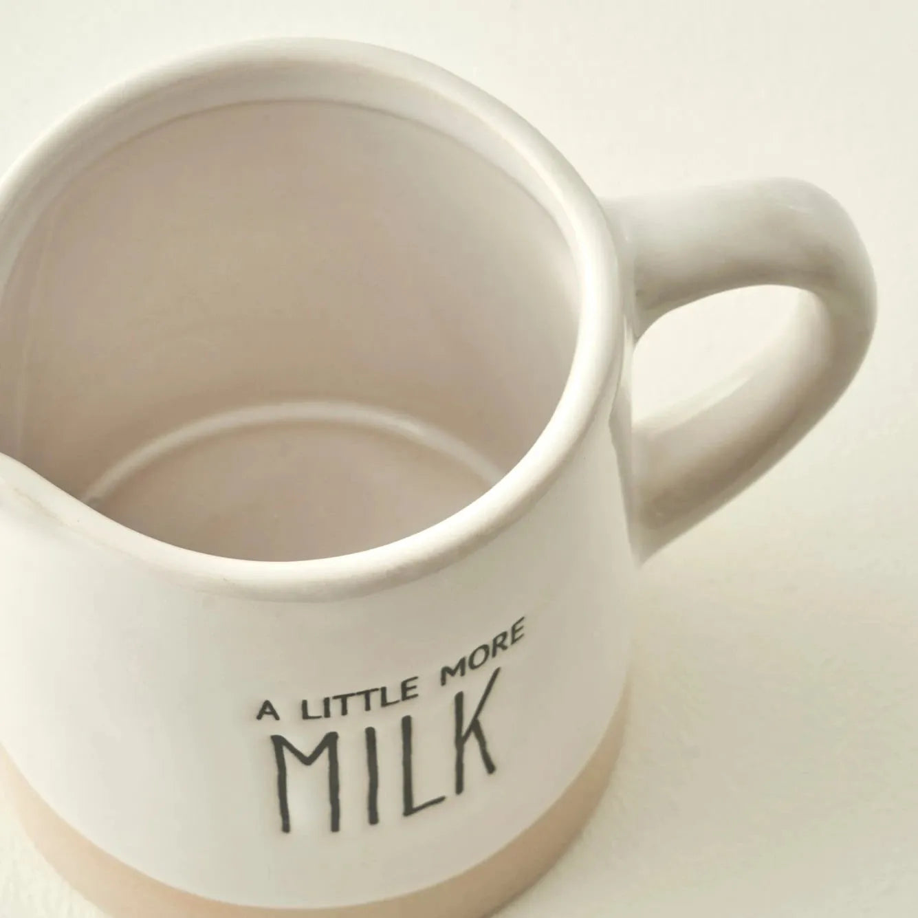 Bohemia Stoneware Creamer detail view