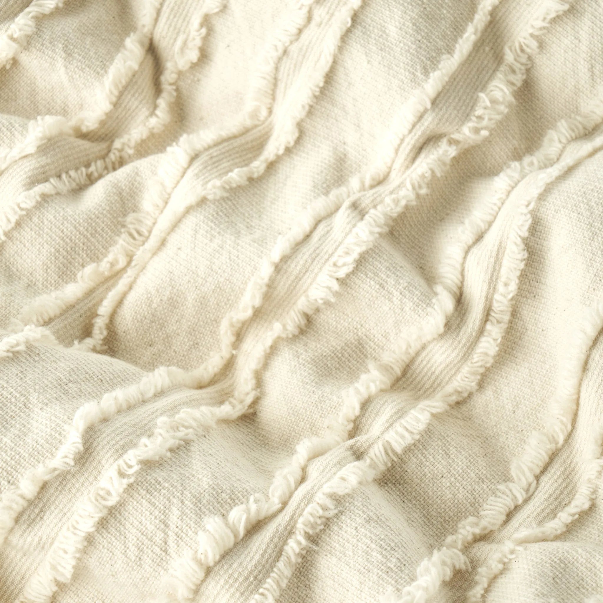 Bohemian Cotton Coverlet with Shams side view
