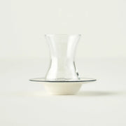 Bon Appetit Tea Glass Set with Saucers (6-Piece)