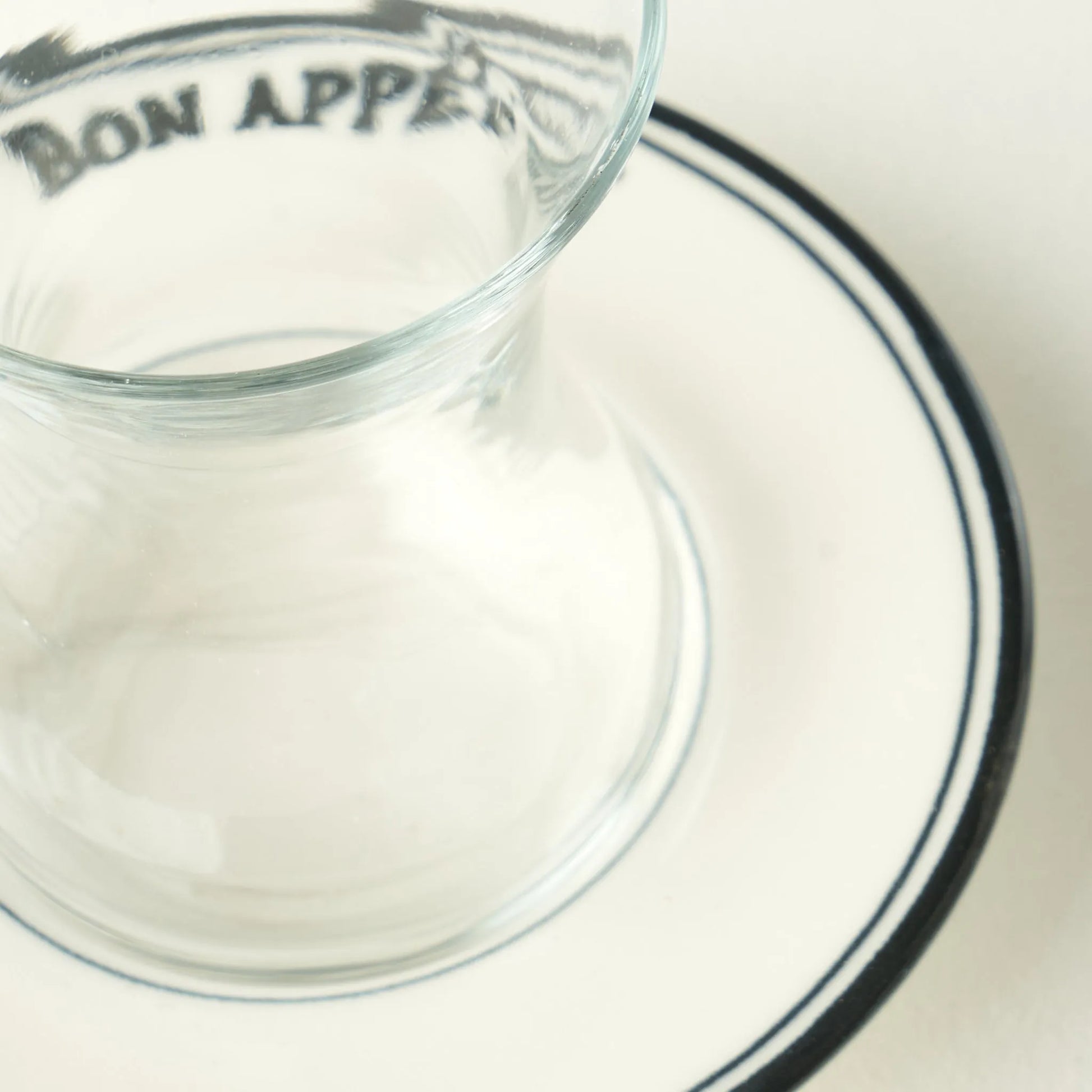 Bon Appetit Tea Glass Set with Saucers (6-Piece) detail view