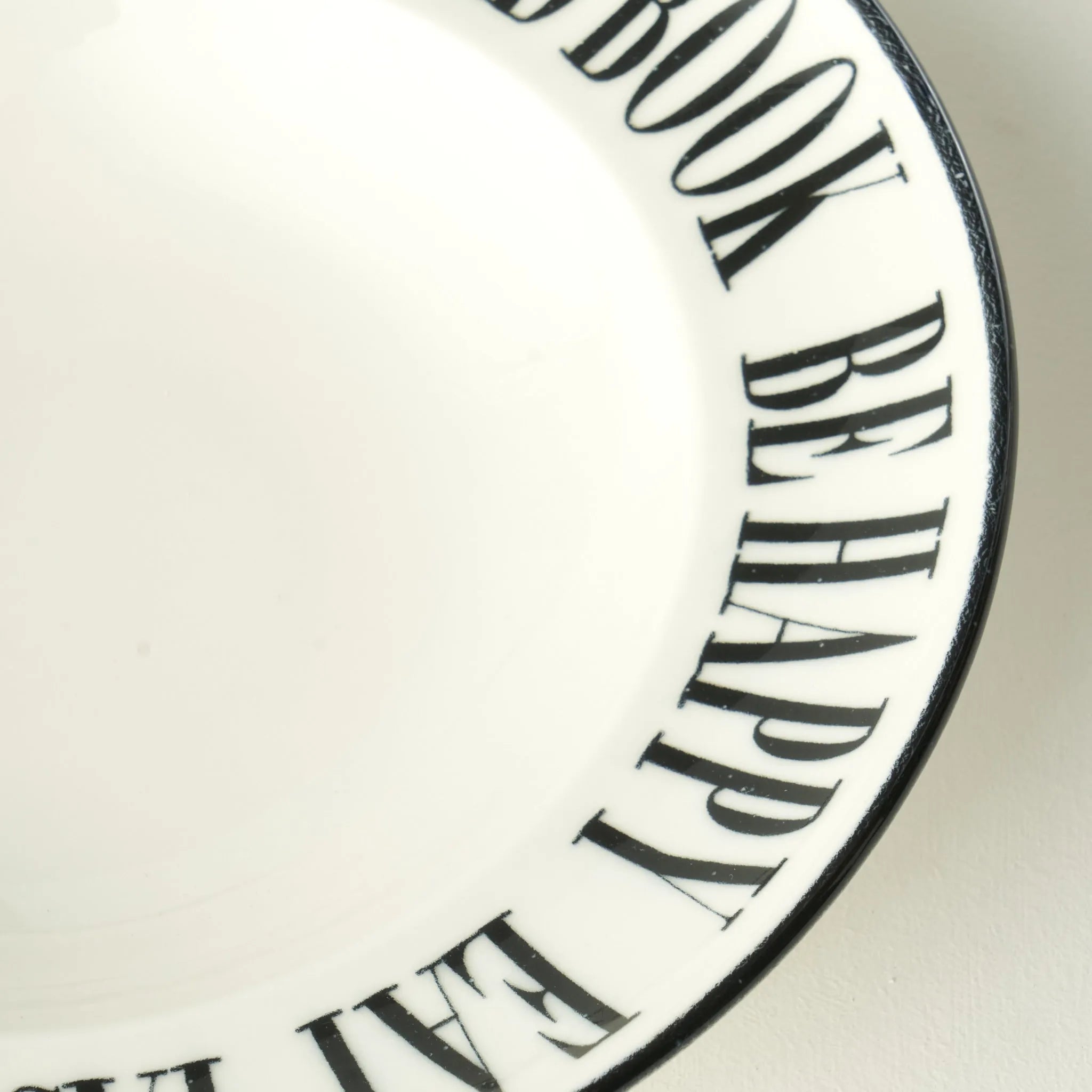 Book Lovers Porcelain Pasta Bowl detail view