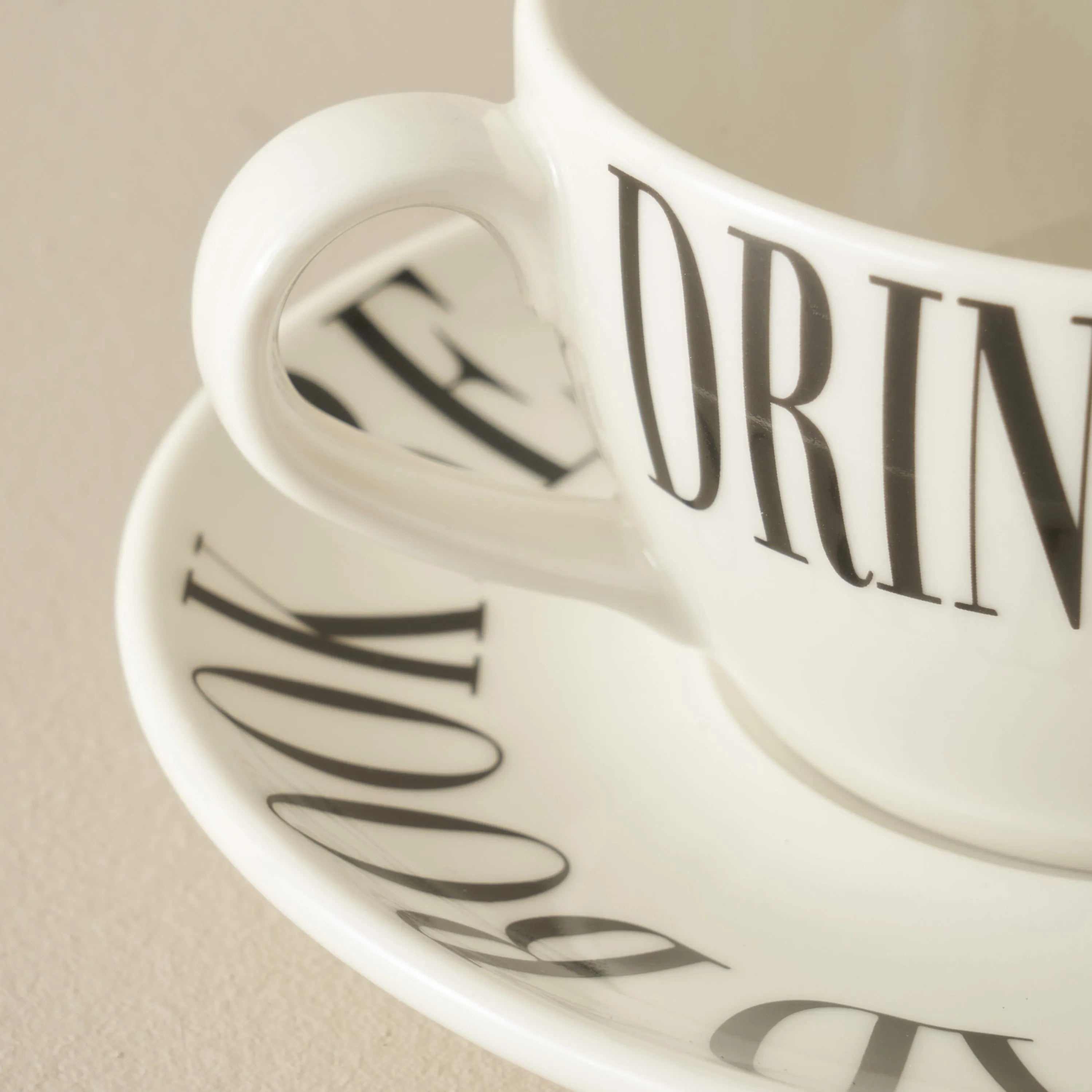 Book Lovers Porcelain Tea Cup (Set of 2) side view