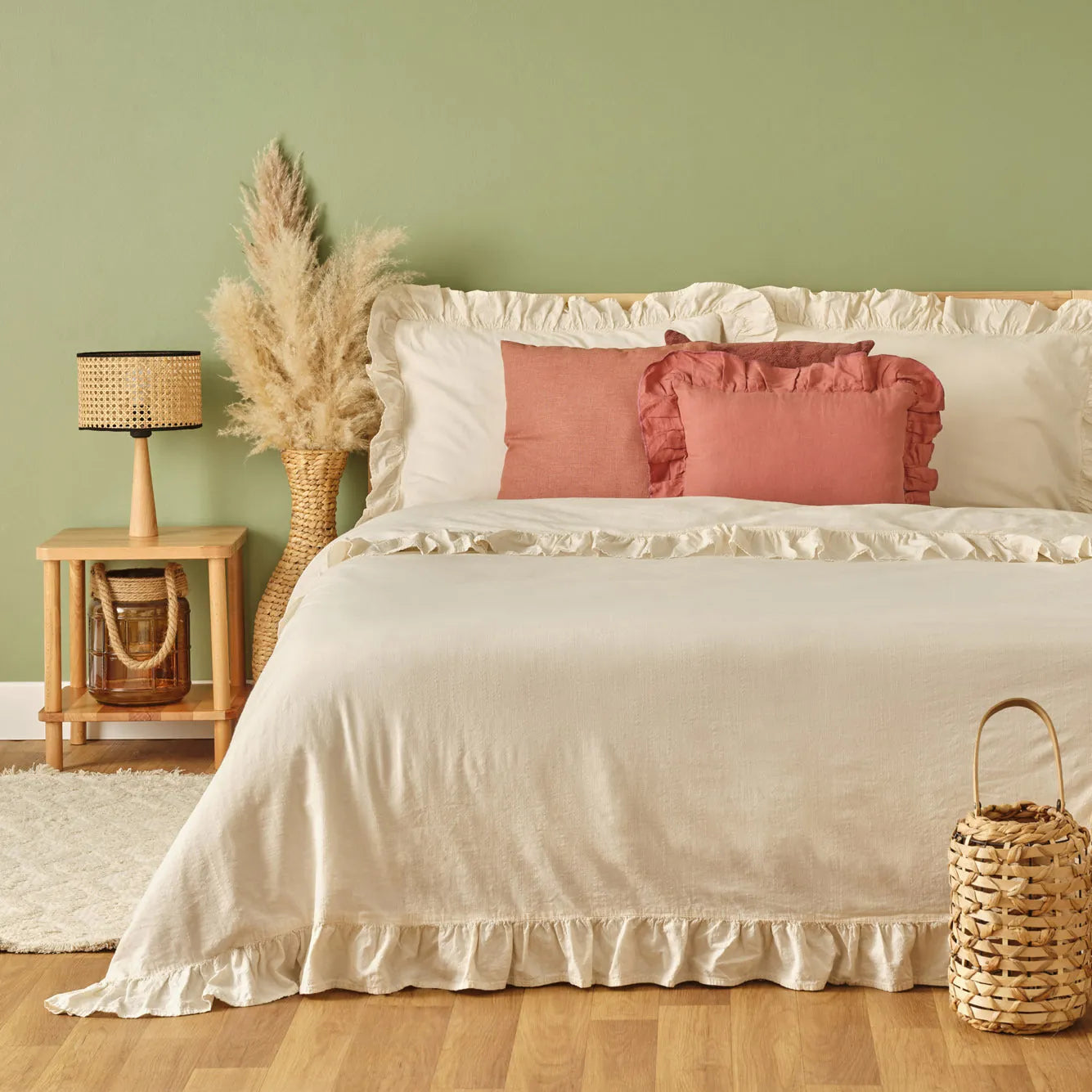 Brenta Cotton Duvet Set side view
