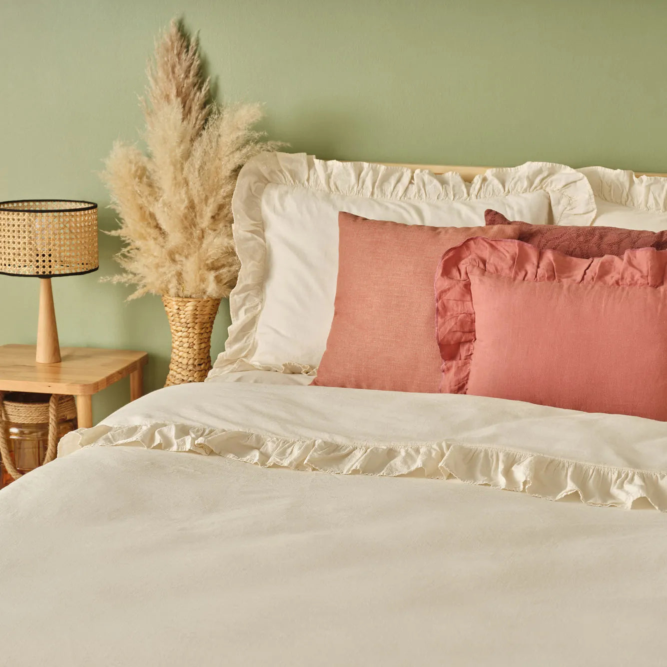 Brenta Cotton Duvet Set design detail