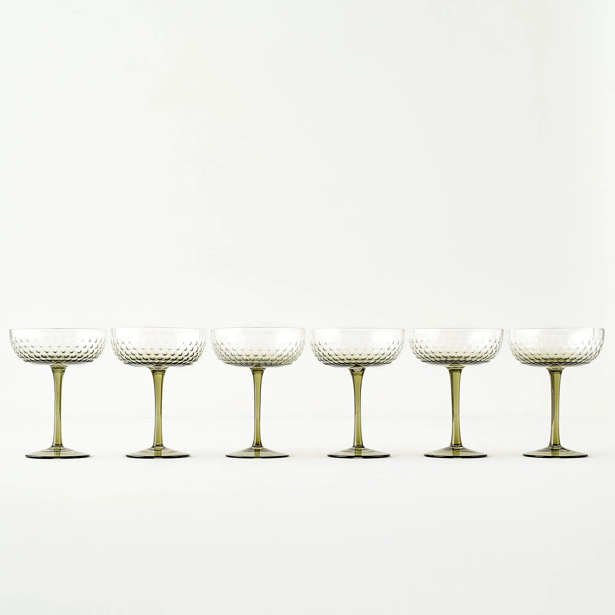Bubble Hobnail Martini Glass (Set of 6)