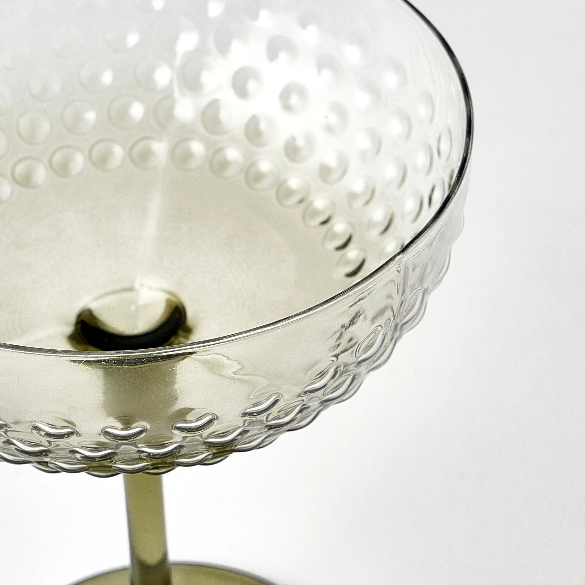 Bubble Hobnail Martini Glass (Set of 6) texture detail