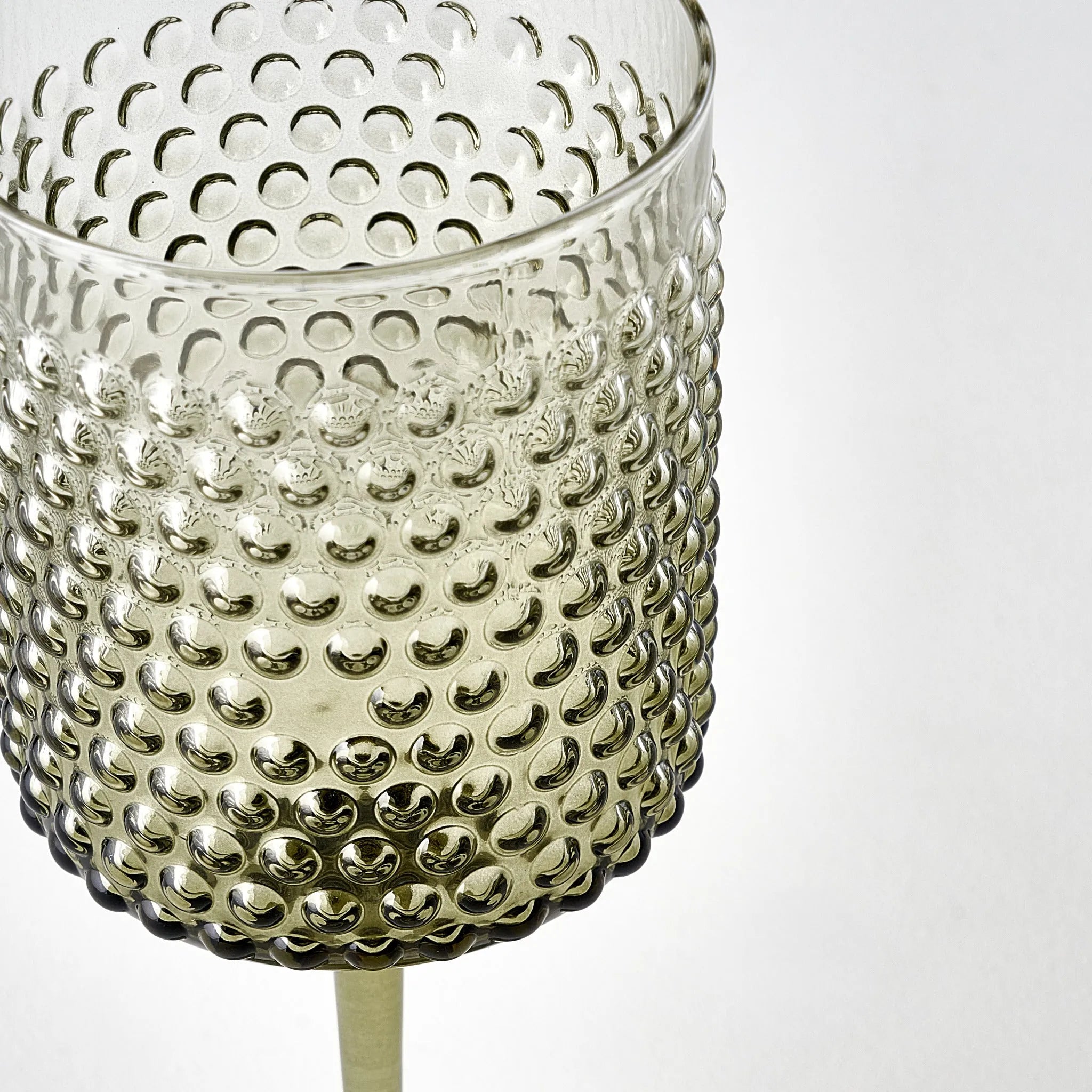 Bubble Hobnail Wine Glass (Set of 6) detail view