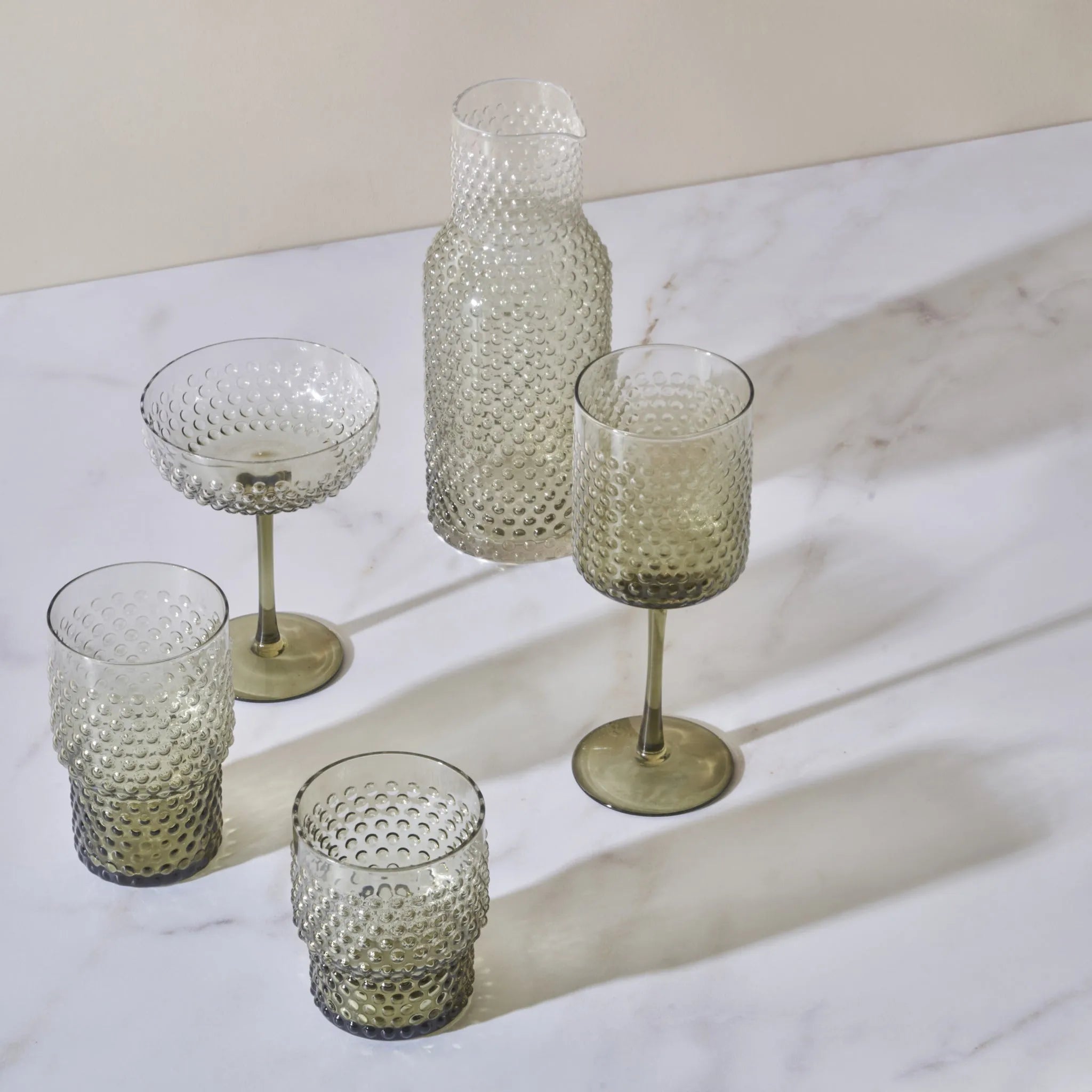 Bubble Hobnail Wine Glass (Set of 6) design detail