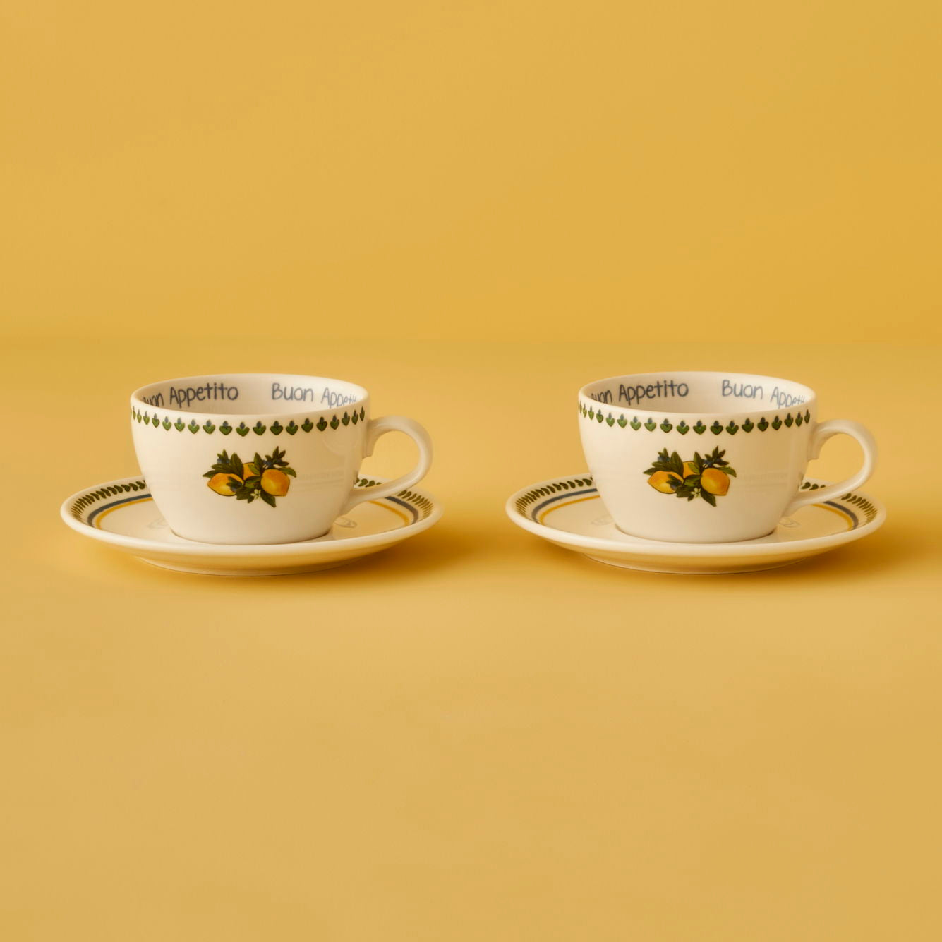 Lemoncello Porcelain Tea Cup (Set of 2)