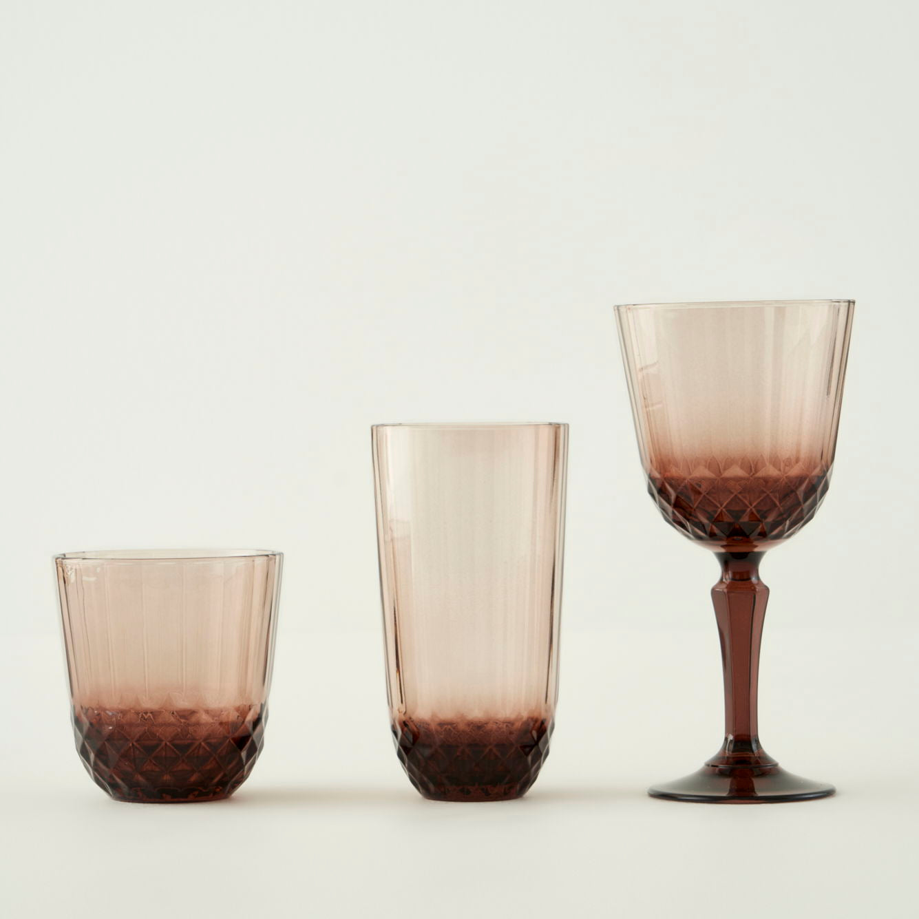 Colore Crystal Cut Highball Glass