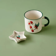 Candycane Porcelain Mug Set