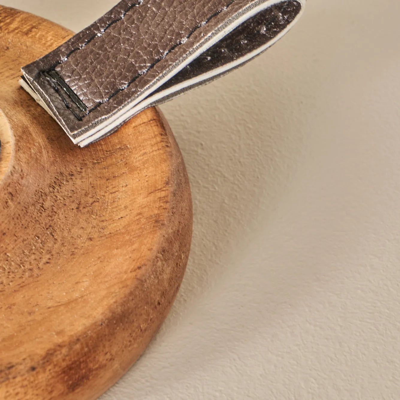 Carlo Wooden Candle Holder detail view
