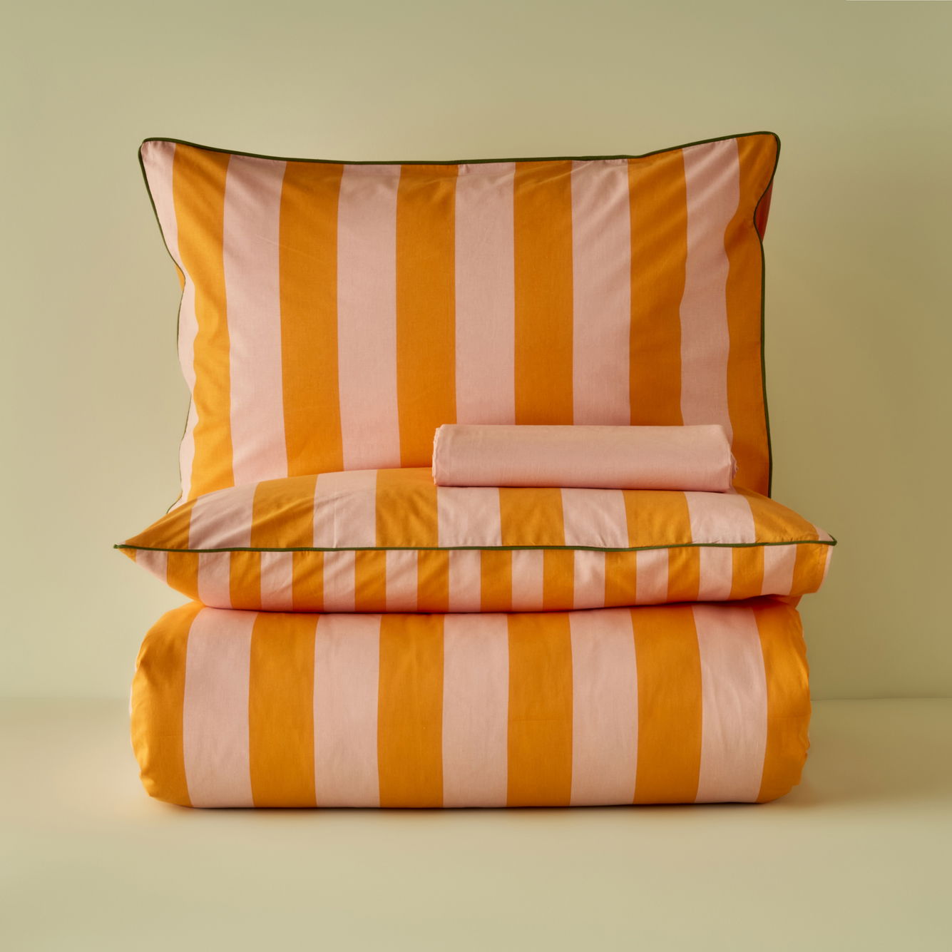 Line Striped Cotton Duvet Set